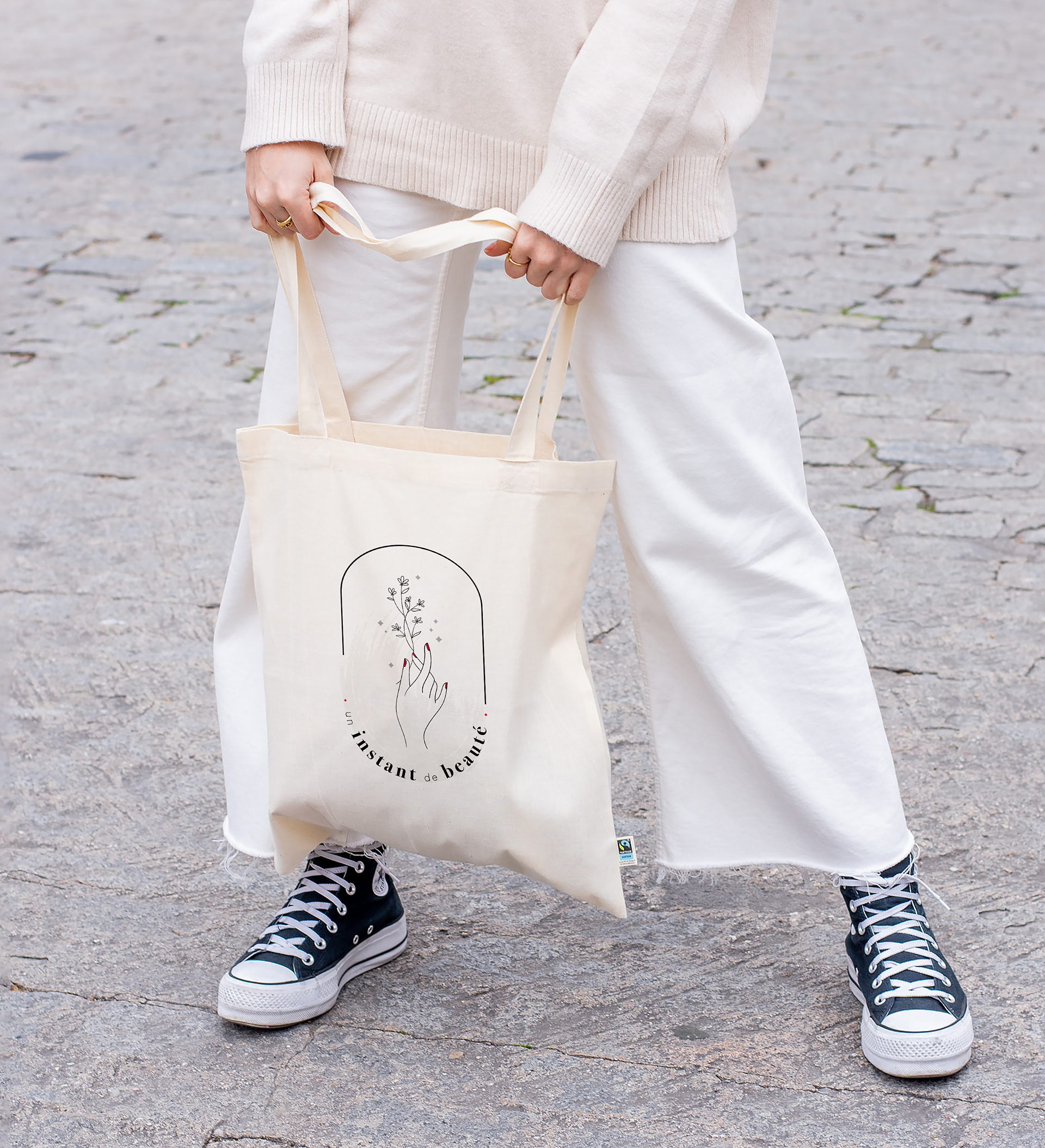 Tote bag en coton - Un instant de beauté