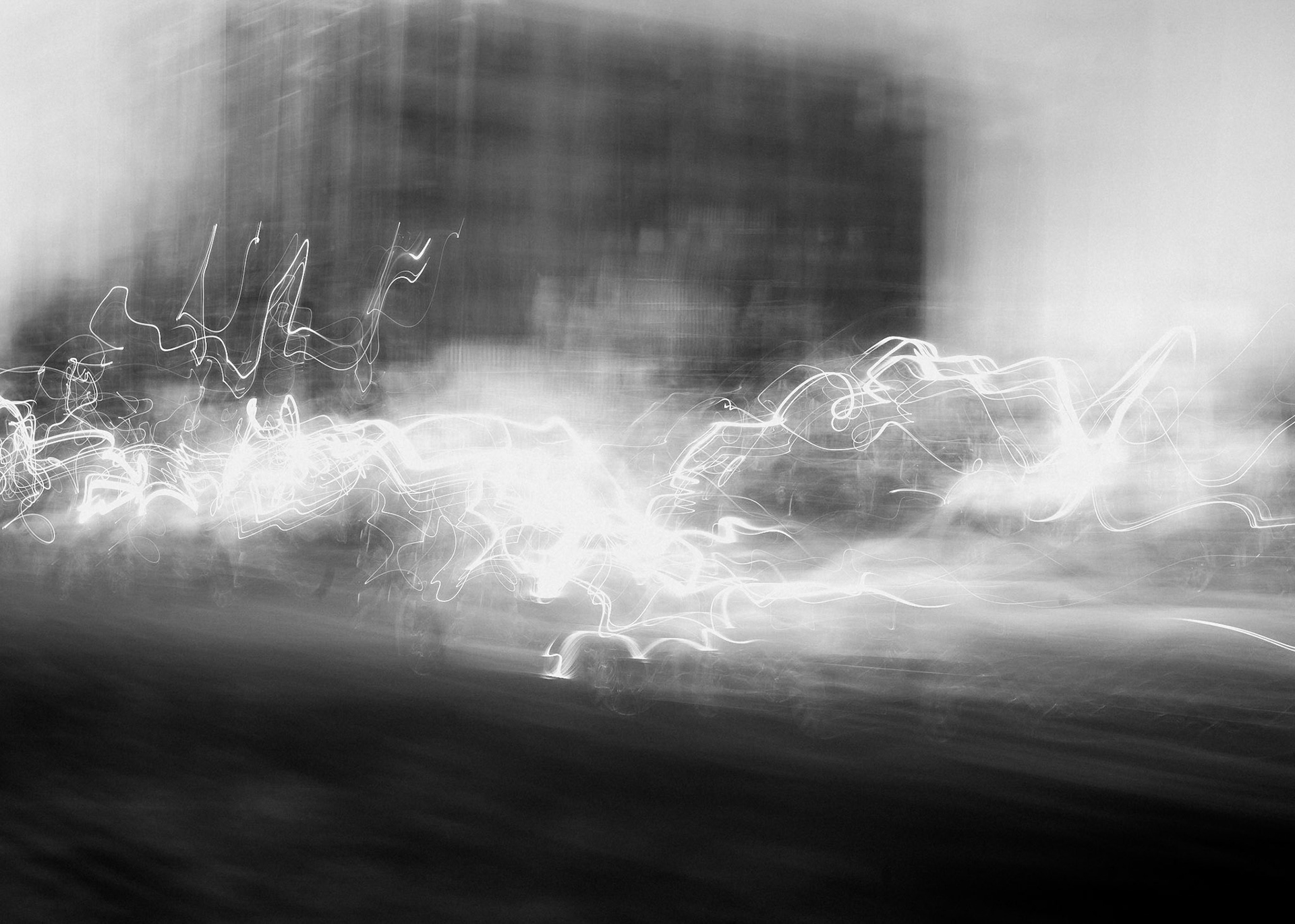 Falling blocks, a shaking swarming swirling