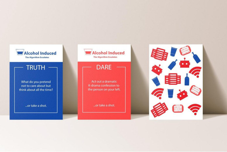 Custom Drinking Card Game: Alcohol Induced (Size: 2.95 in x 3.95 in)