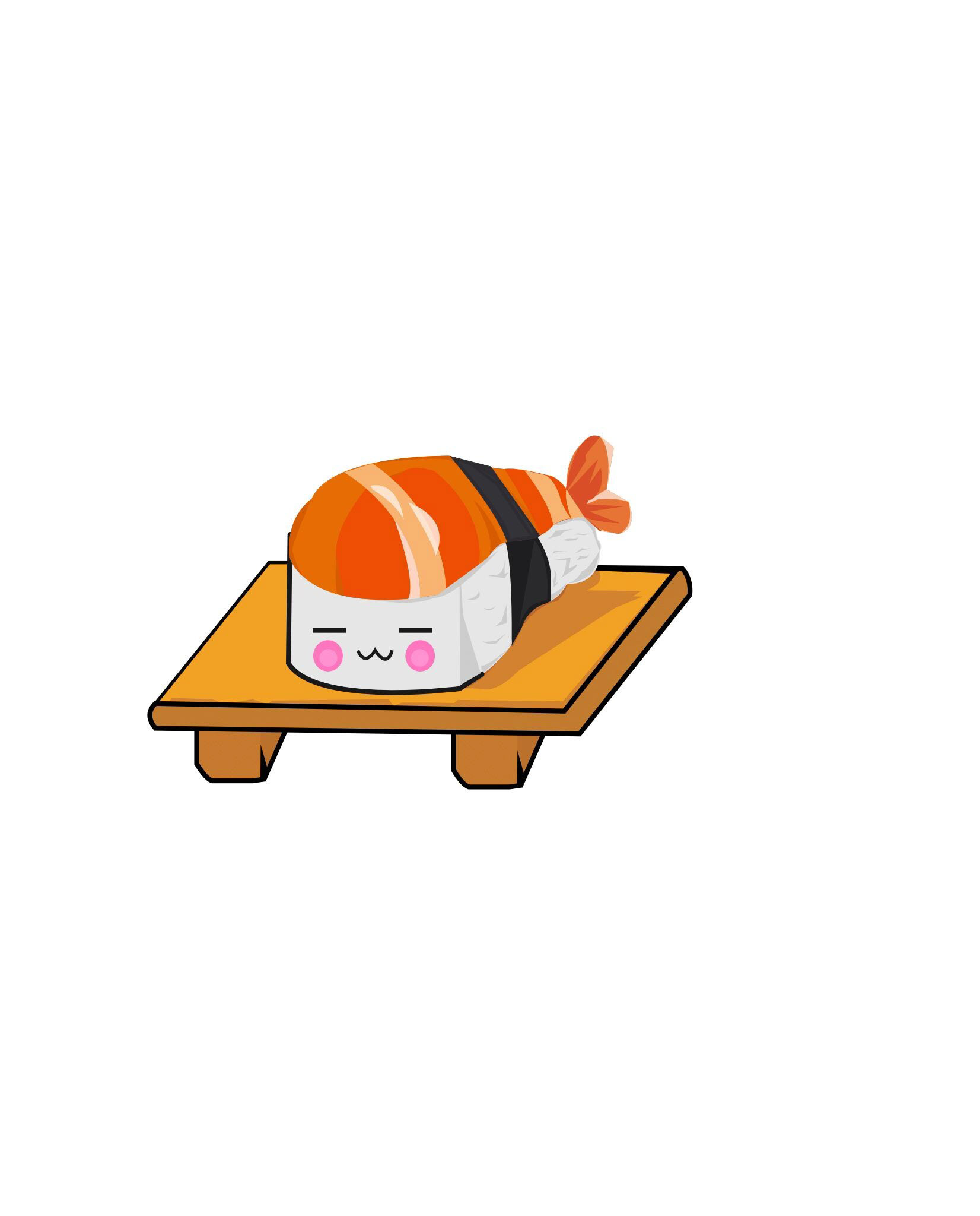 Illustration: Sushi Icon (Size: 23 in x 28.5 in)