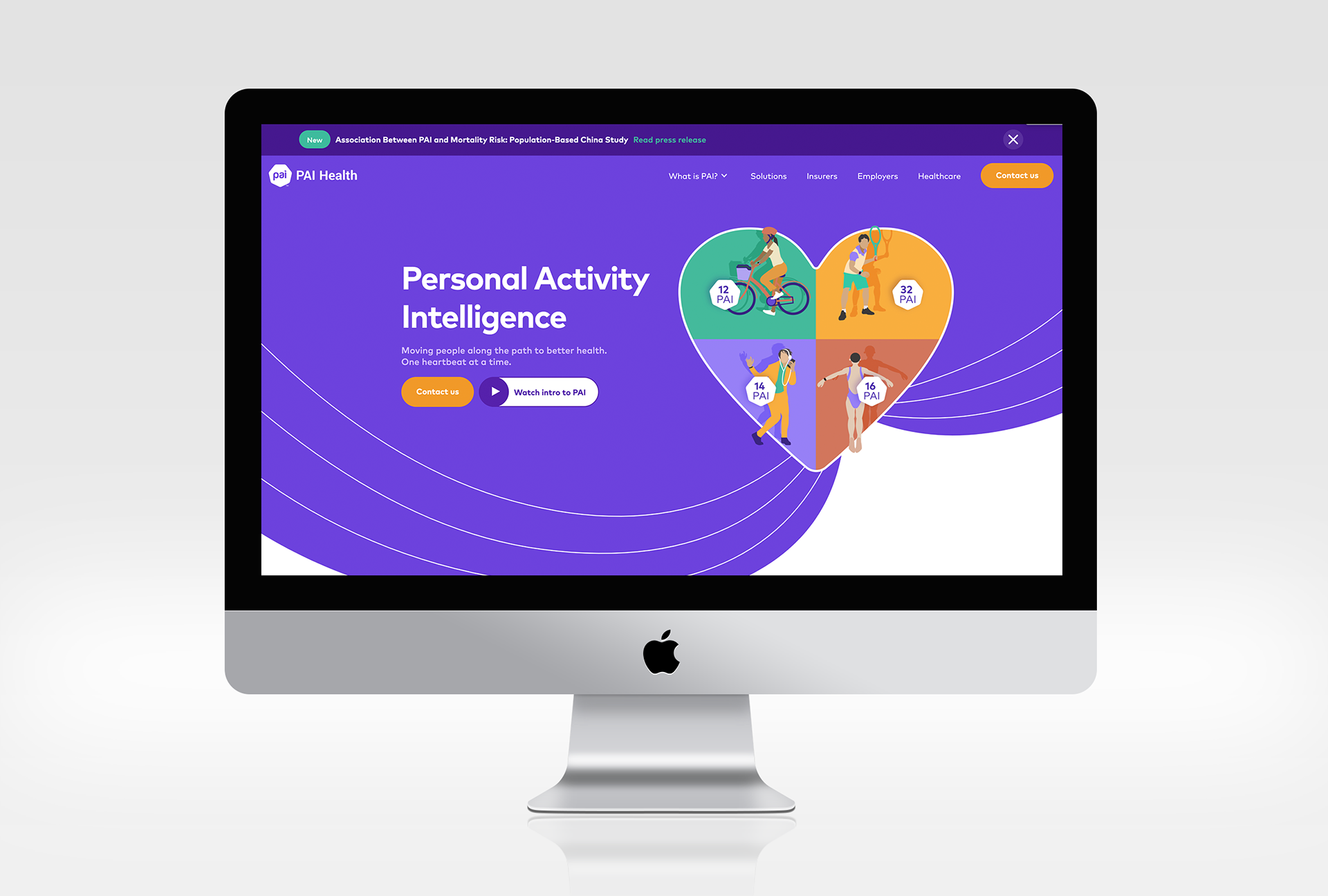 The PAI Health home page features an illustration of mine. I was responsible for updating and maintaining all content on the website after its construction.