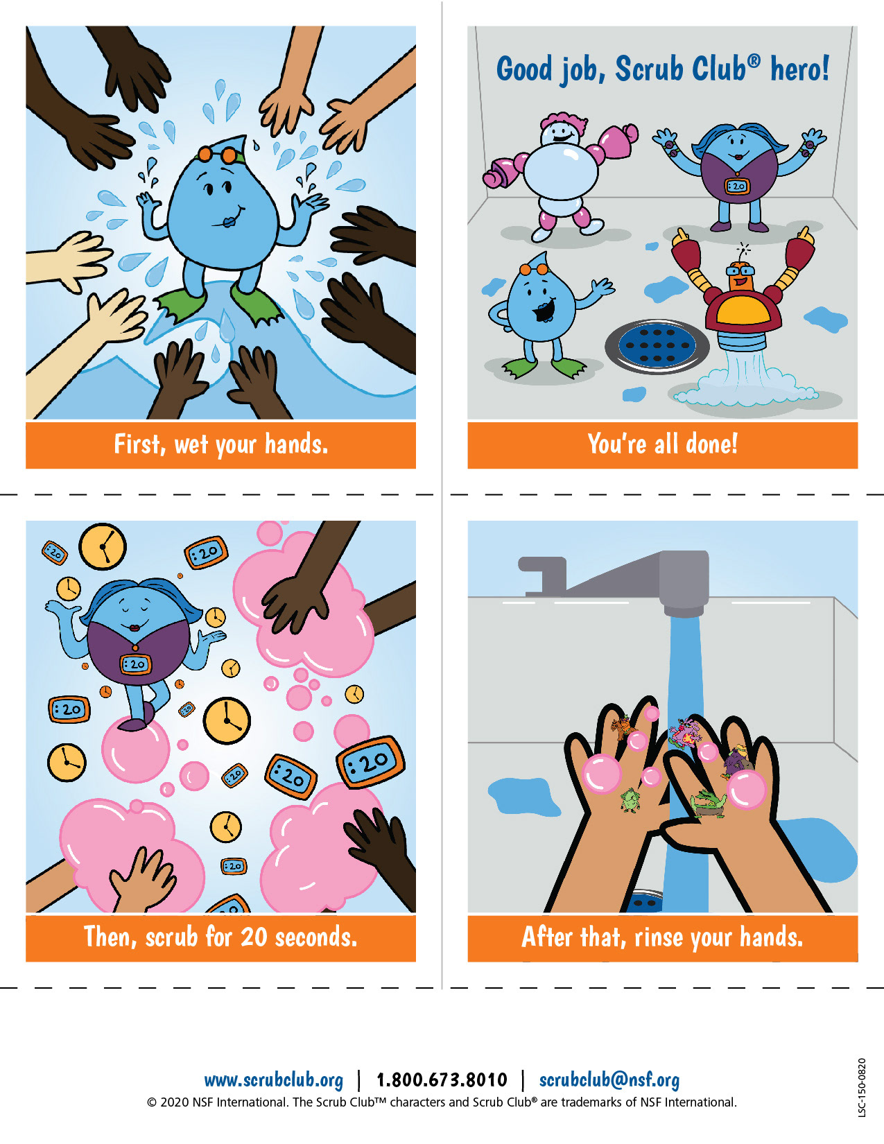 Scrub Club™ Booklet Illustrations