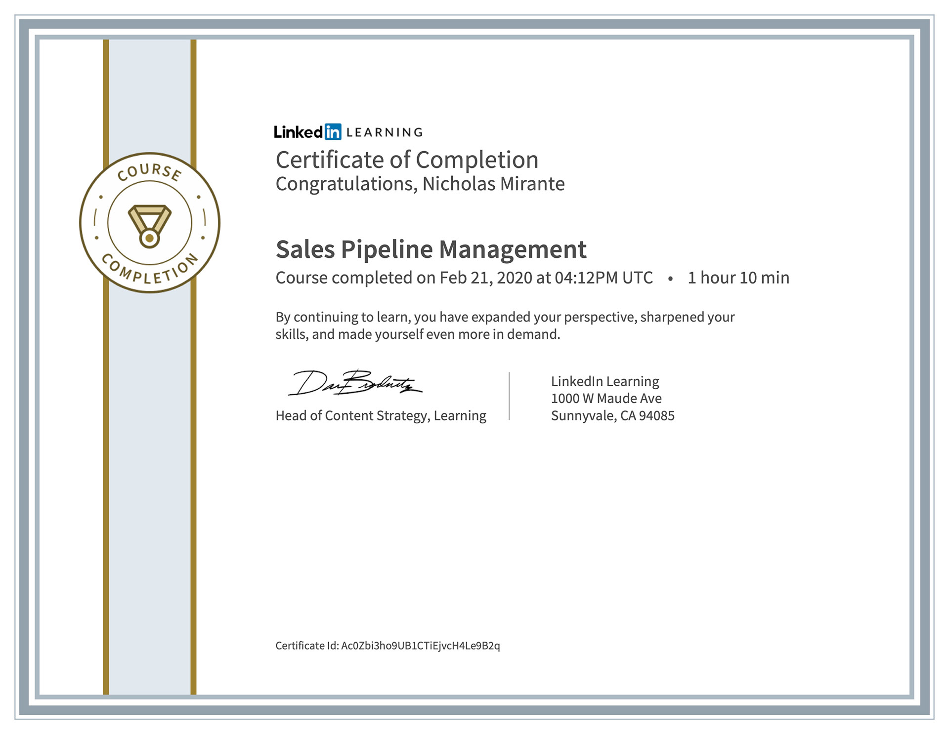 Pipeline Management