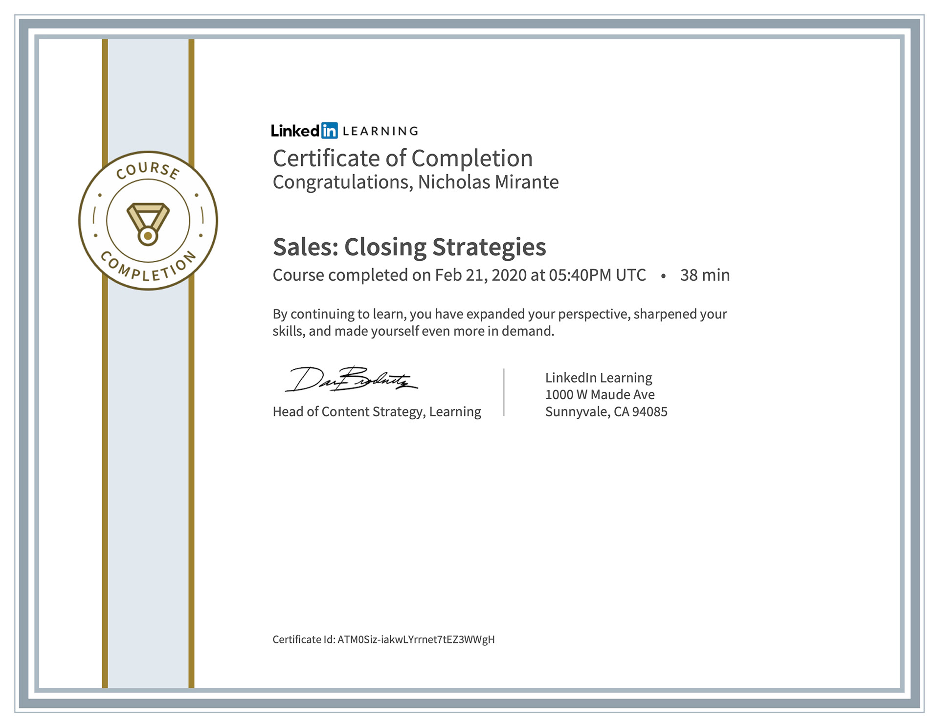 Closing Strategies