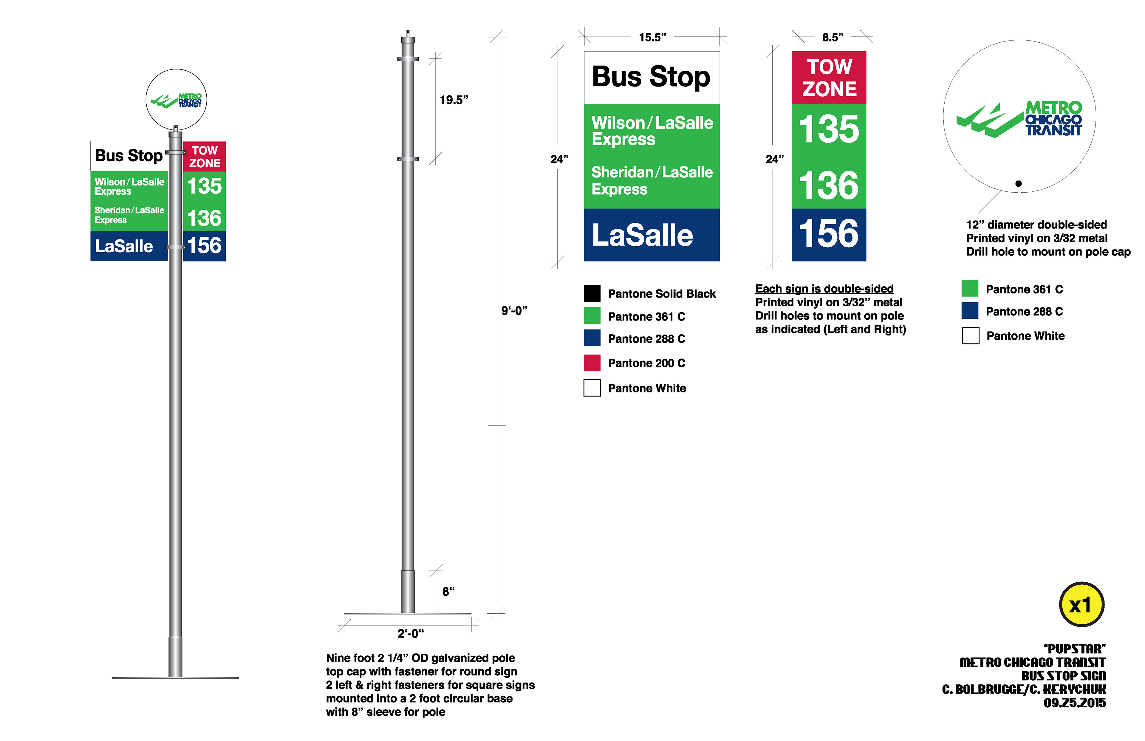 Metro Chicago Transit Logo: Carlos Bolbrugge