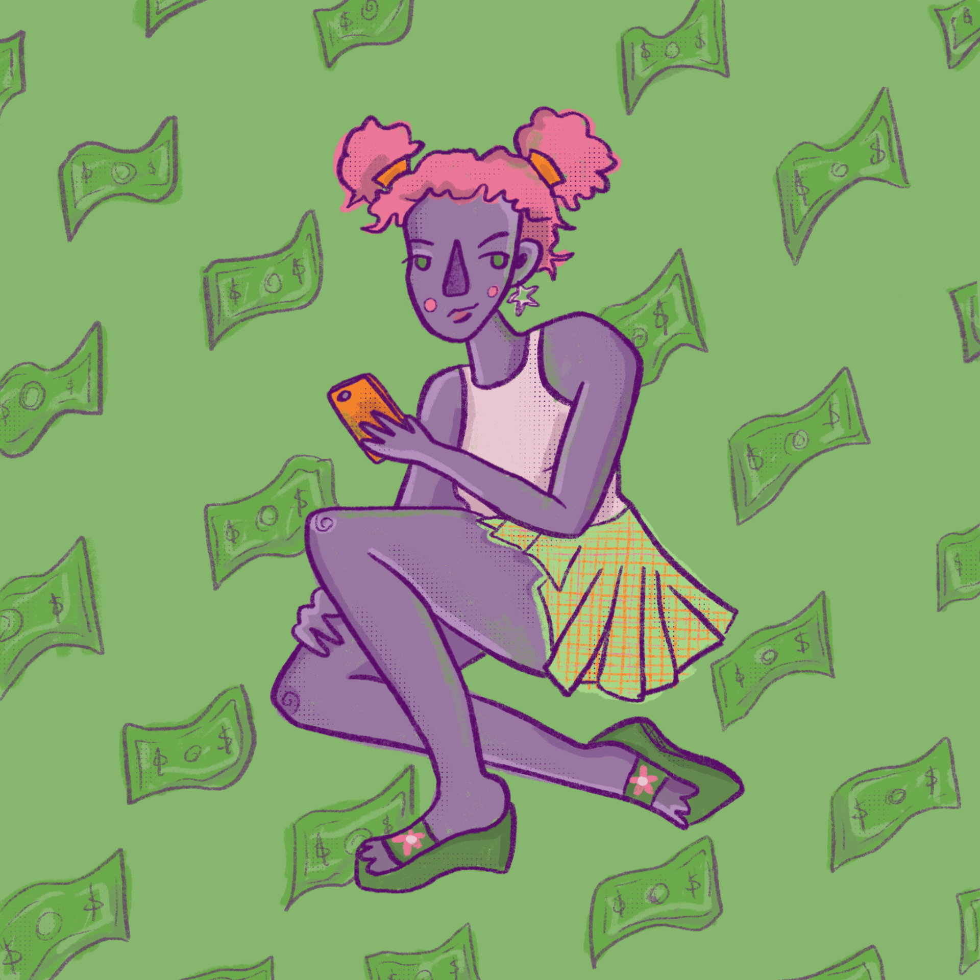 "The Price and Power of Twitter Findom" gif for Lithium Magazine, 2021
