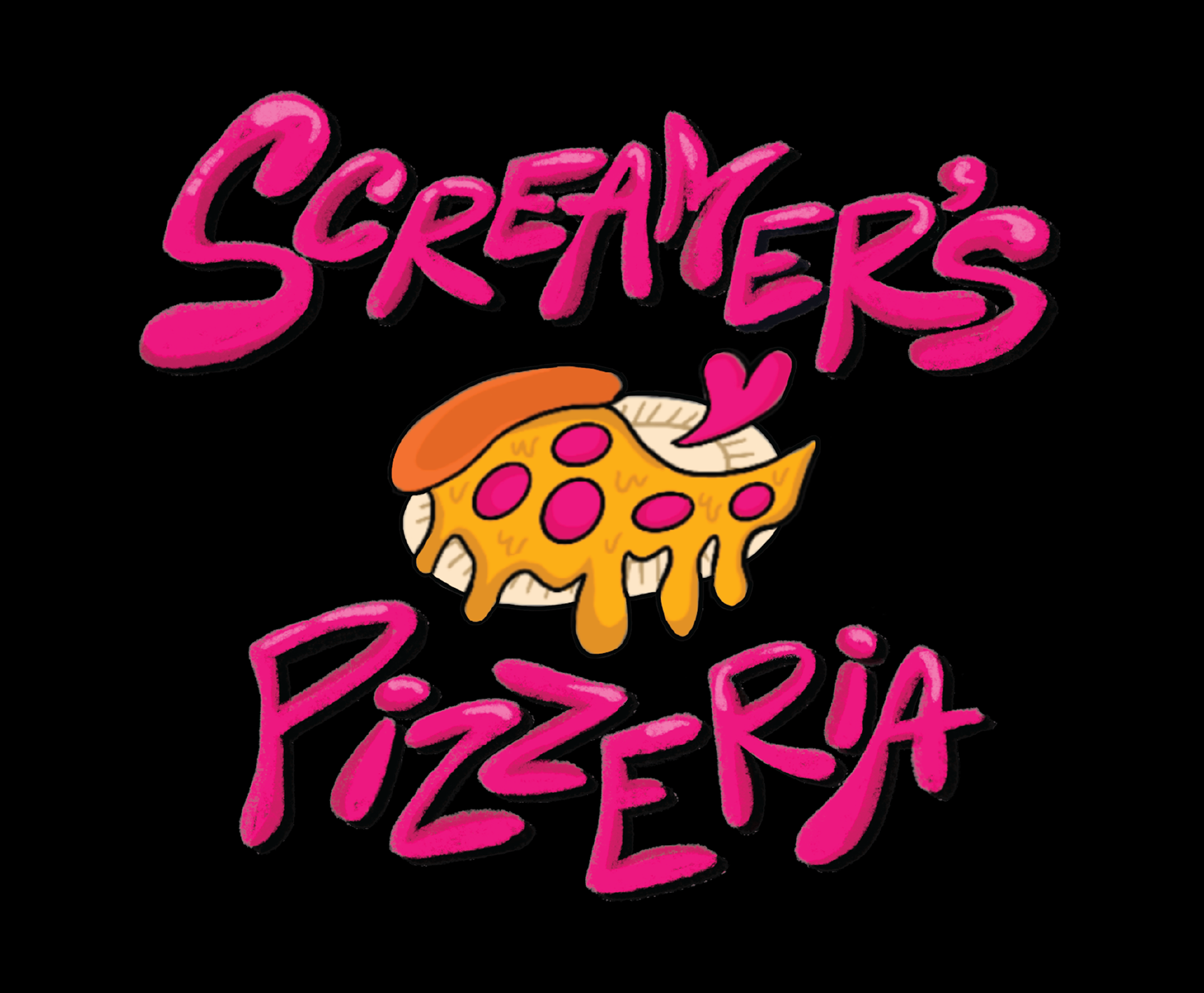 Logo design for Screamer's Pizzeria, 2024