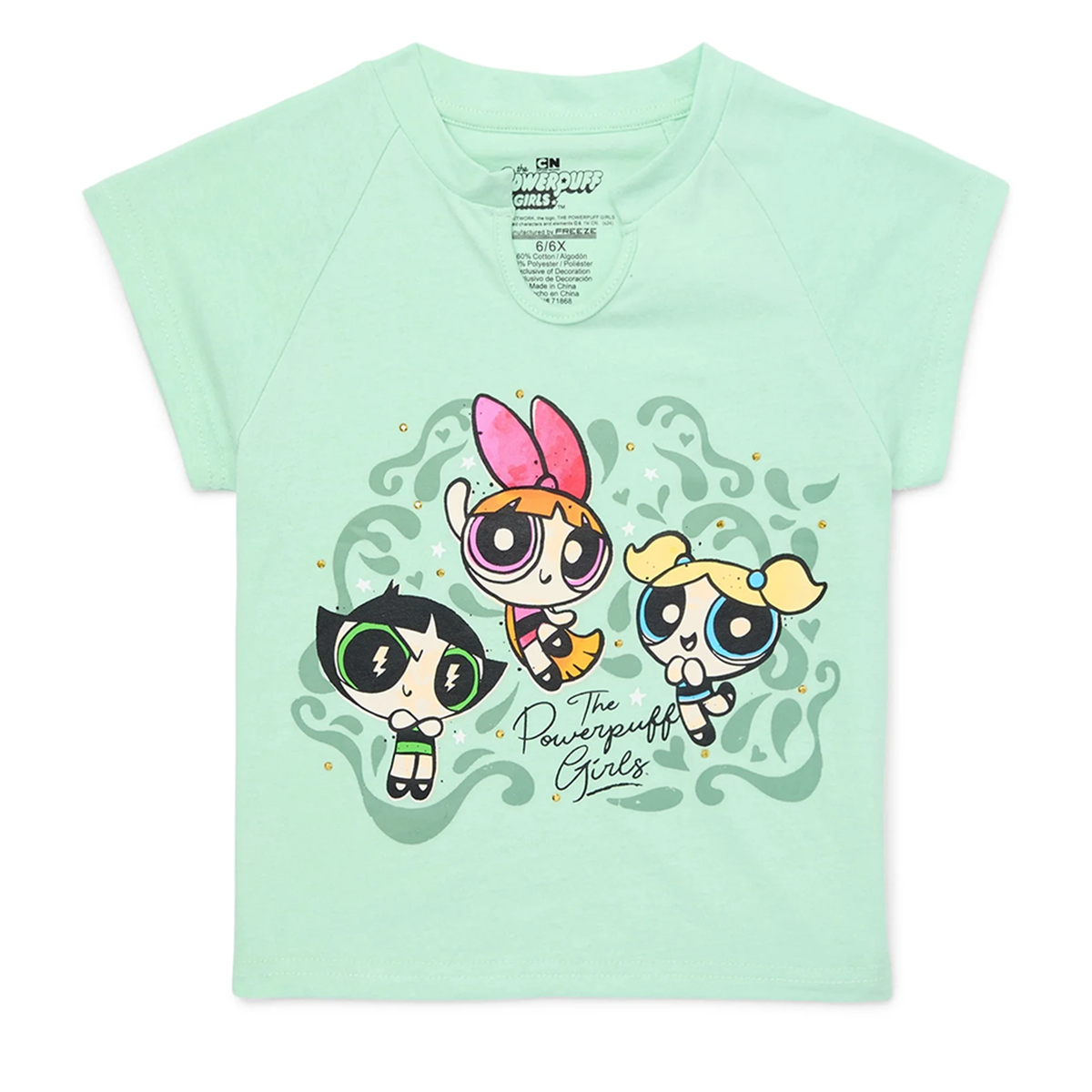 Walmart 2024: Powerpuff Girls rhinestone tee