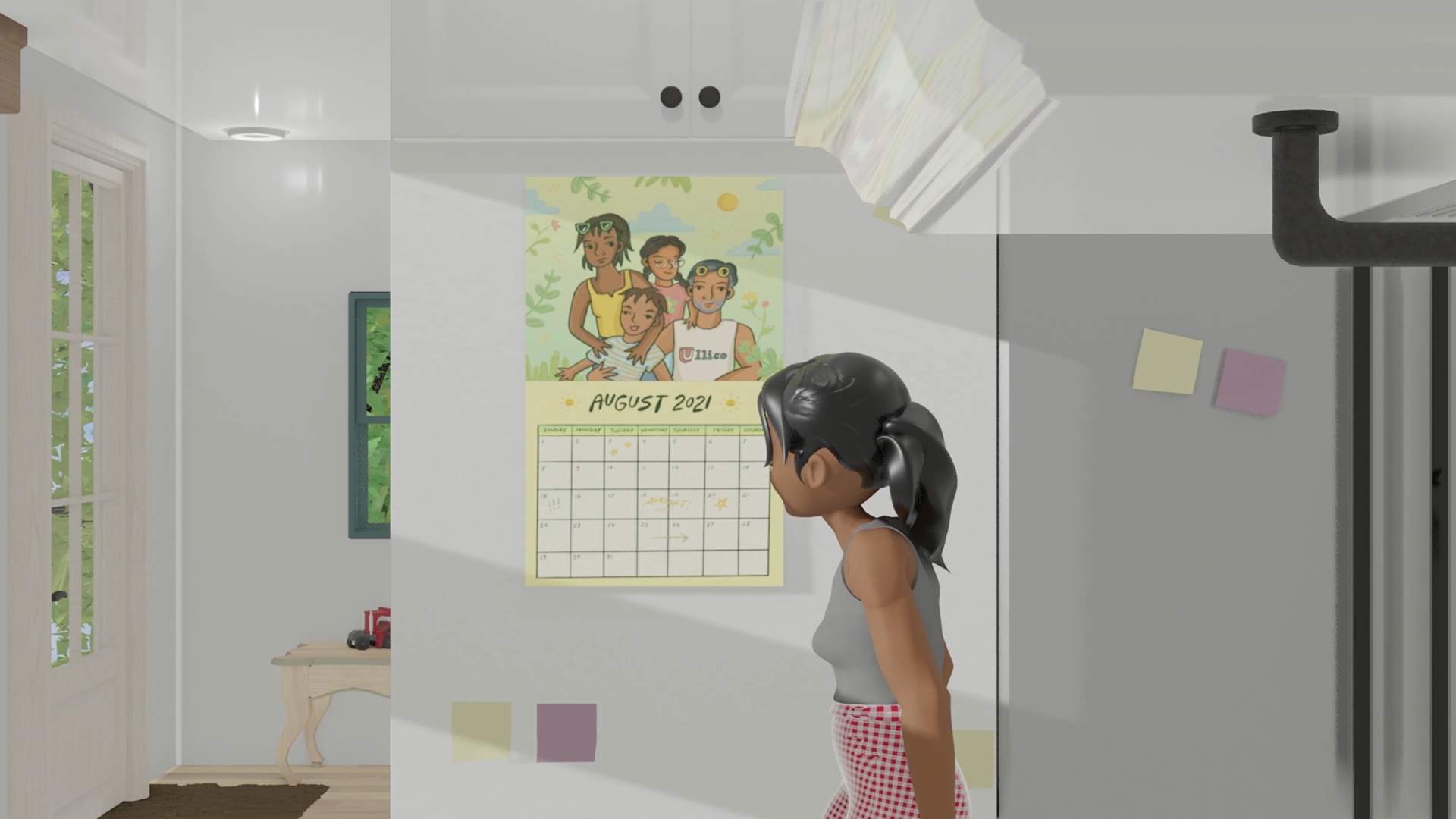 Calendar Illustrations featured in an ad for Ullico, Inc. animated by Josh Burke, 2021