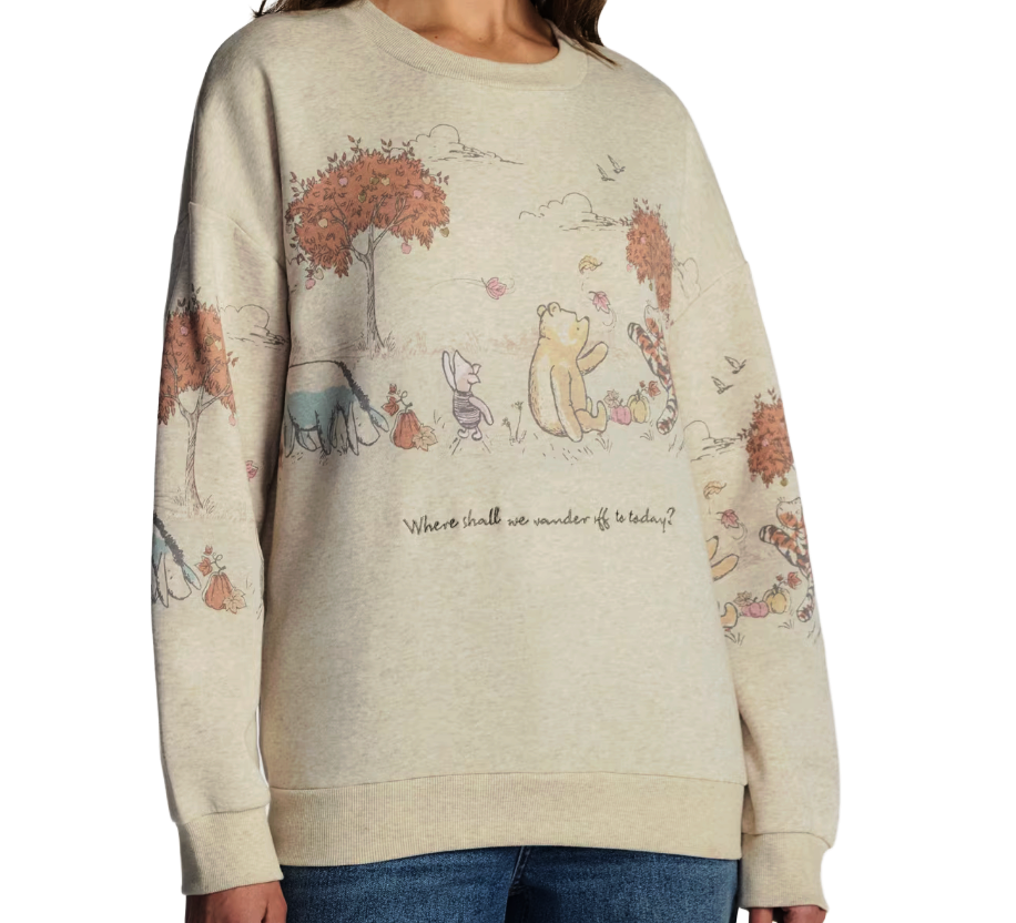 Walmart fall 2026: Winnie the Poh scenic crewneck