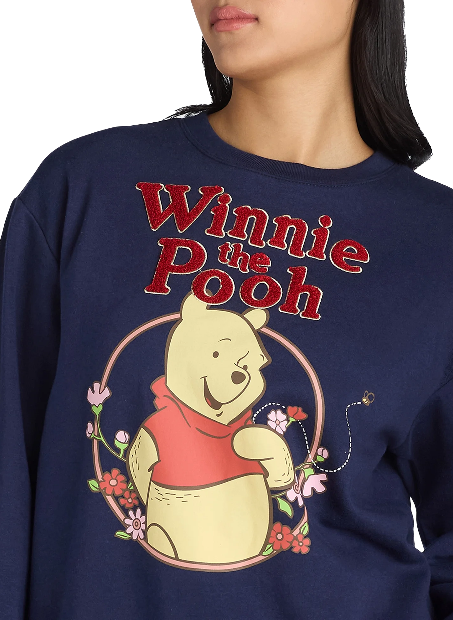 Walmart 2024: chenille Pooh crewneck