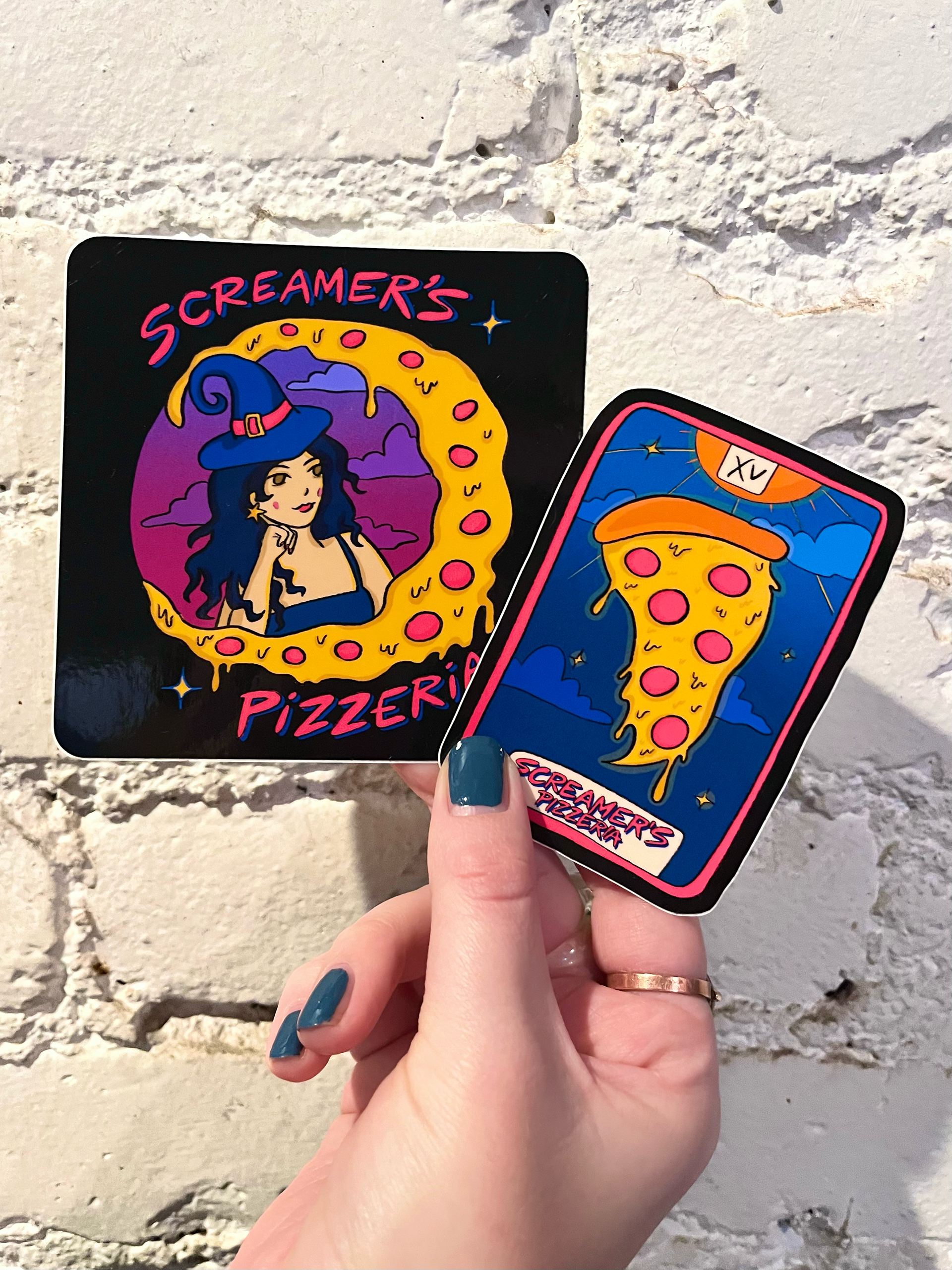 Stickers for Screamer's pizzeria, 2024