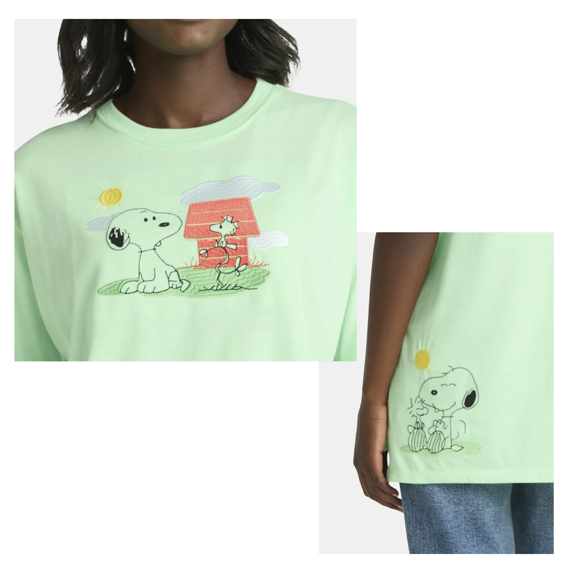Walmart summer 2025: Peanuts satin stitch embroidery
