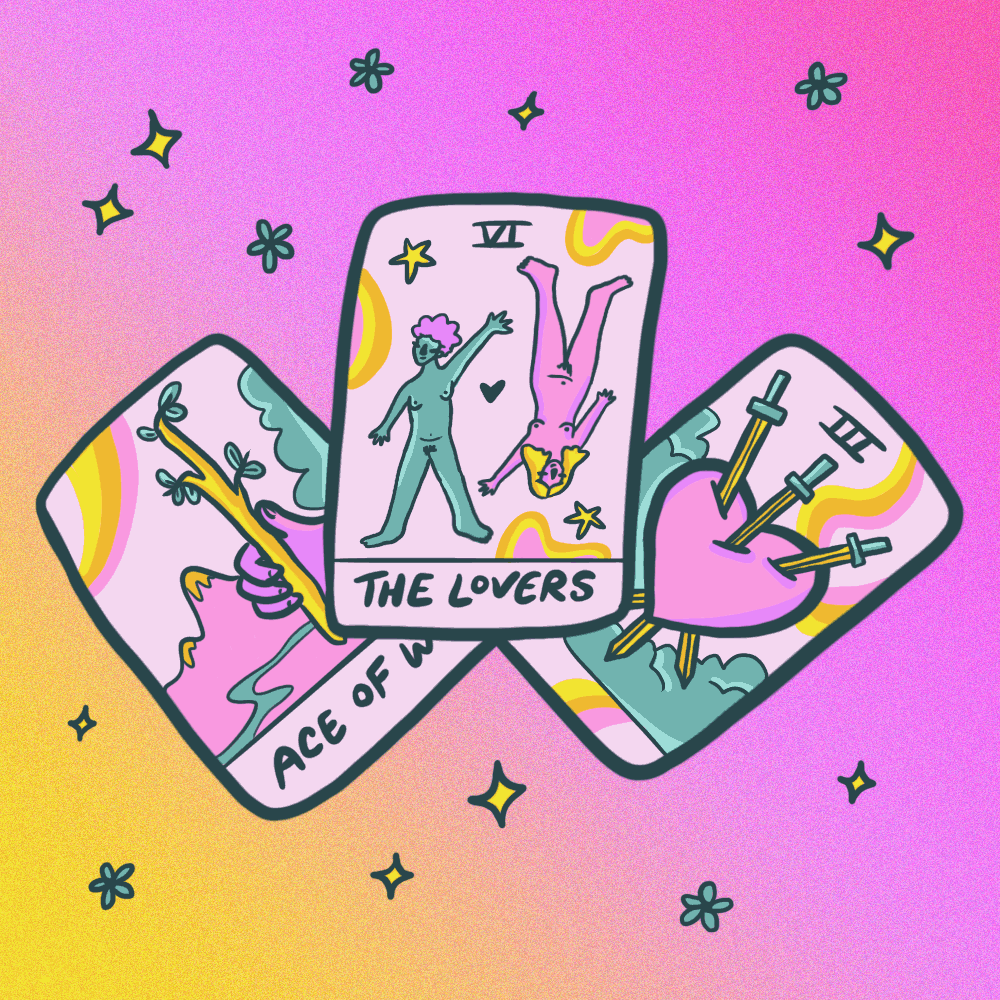 "What Tarot Reader is Right for You?" gif for Unpublished Magazine, 2021