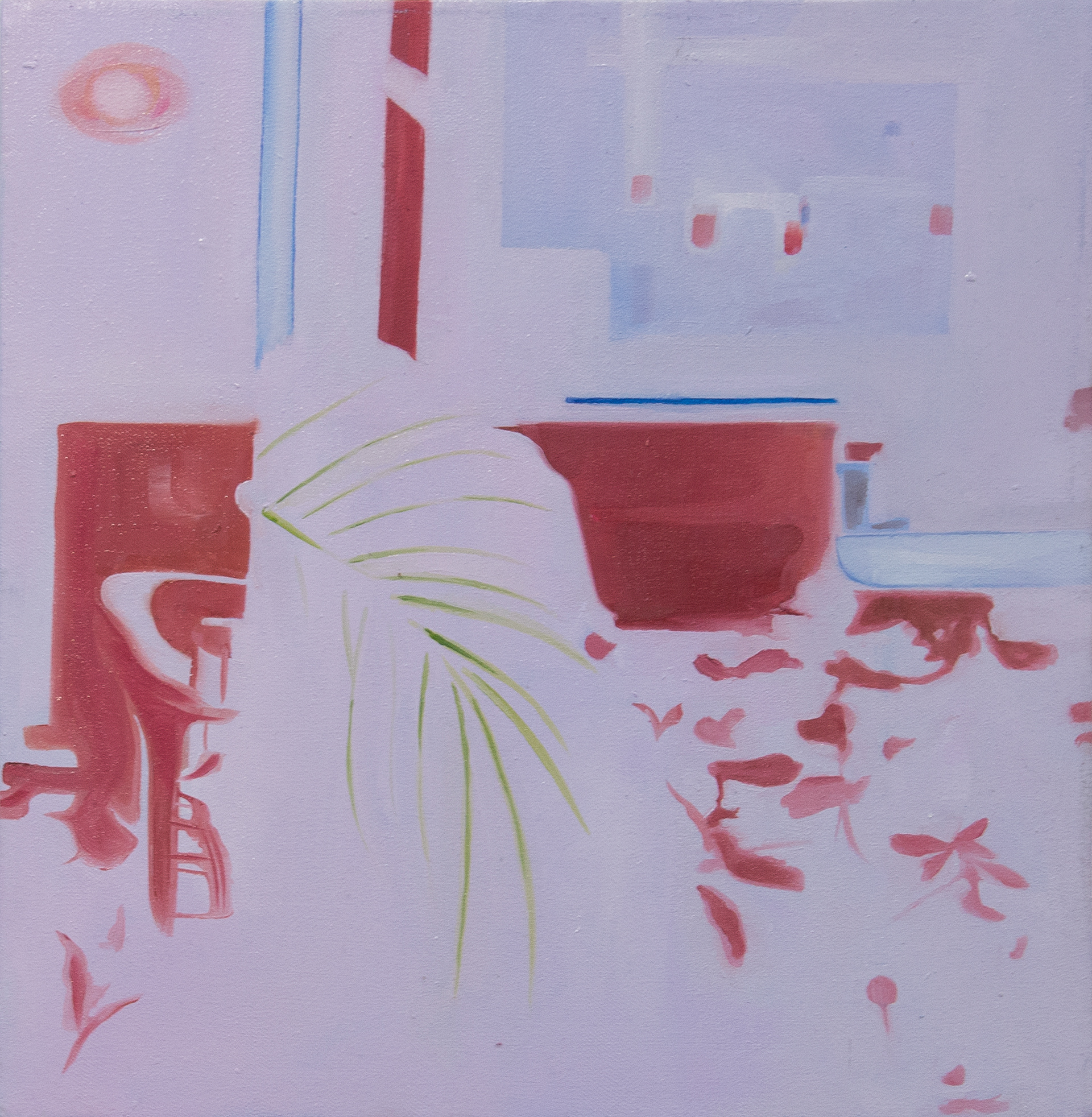 En un hogar desvanecido 2 | Oil on canvas | 45*45 cm | 2020