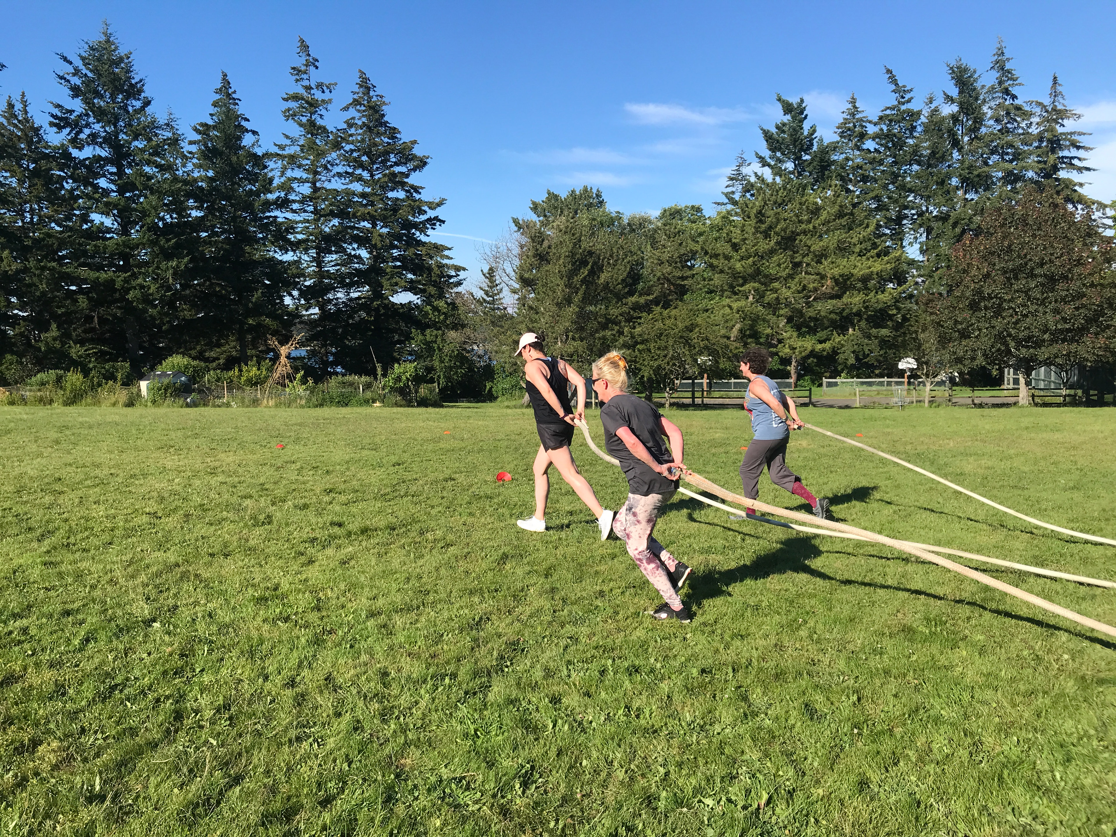 Reefnetter hoist and pull drill