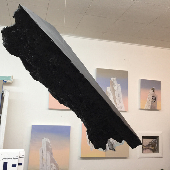 The World (Resin, recycled polystyrene, 24" x 18" x 10" 2017)