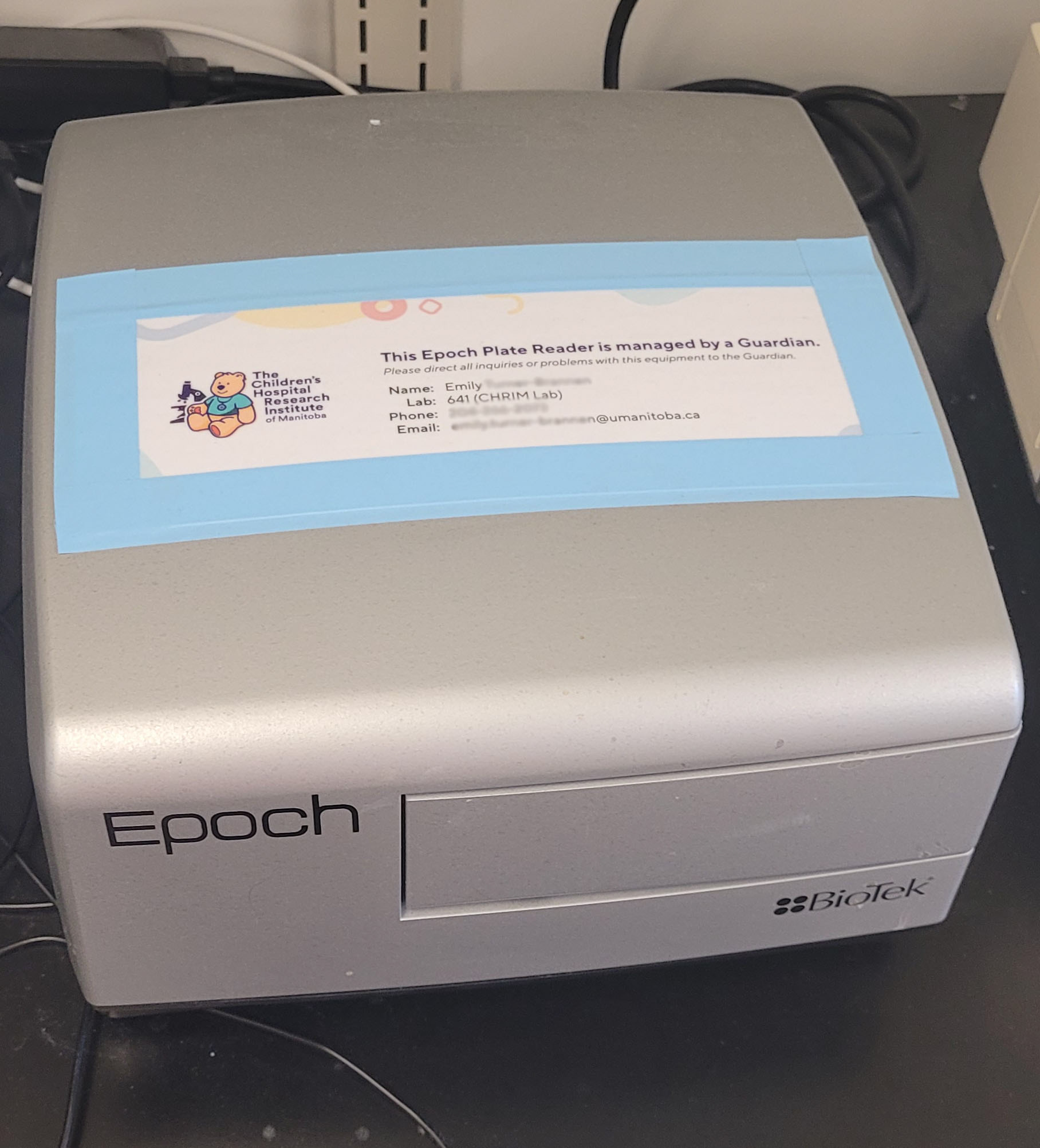 Epoch Plate Reader Sign