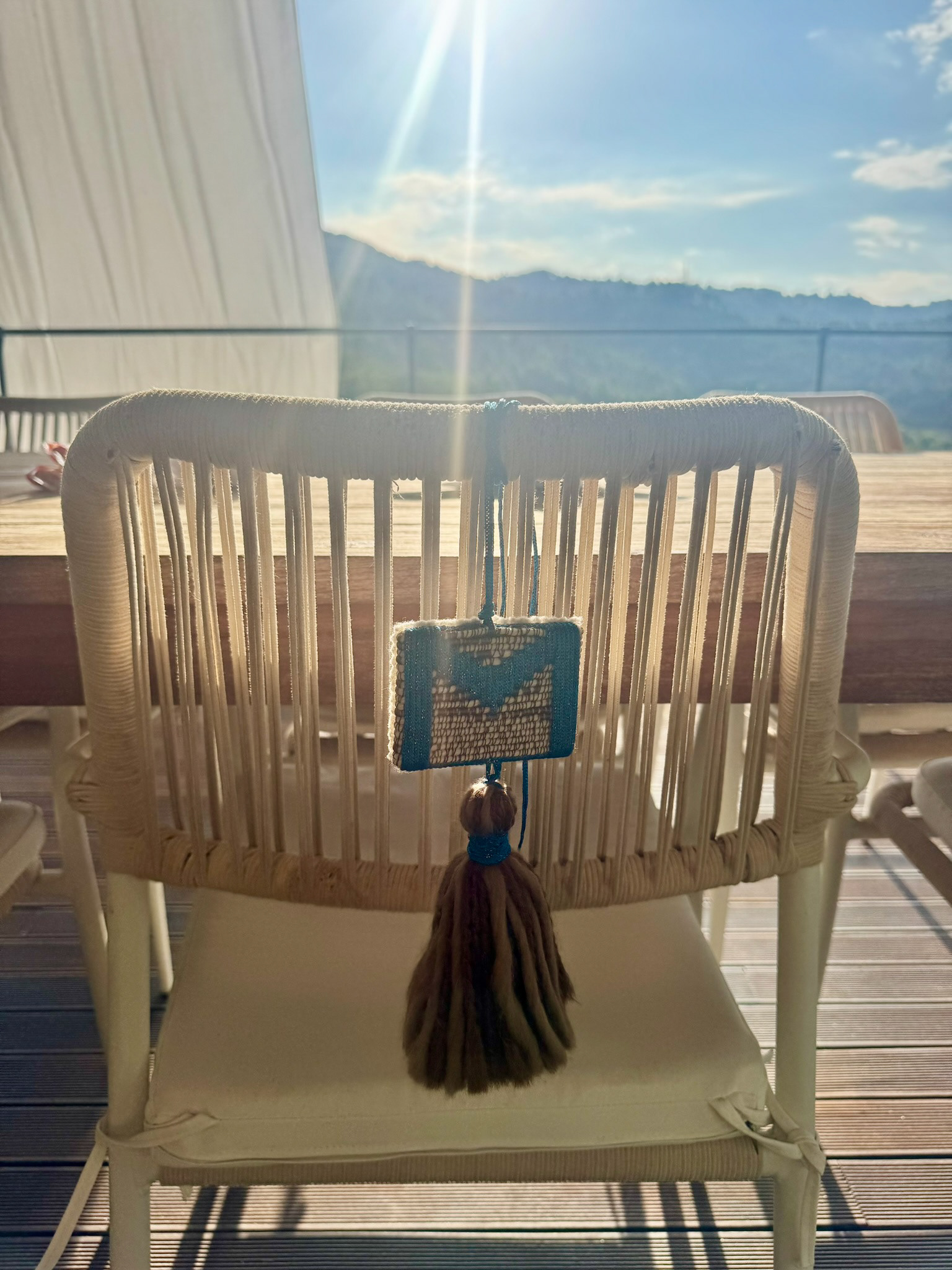 Tassel on chair