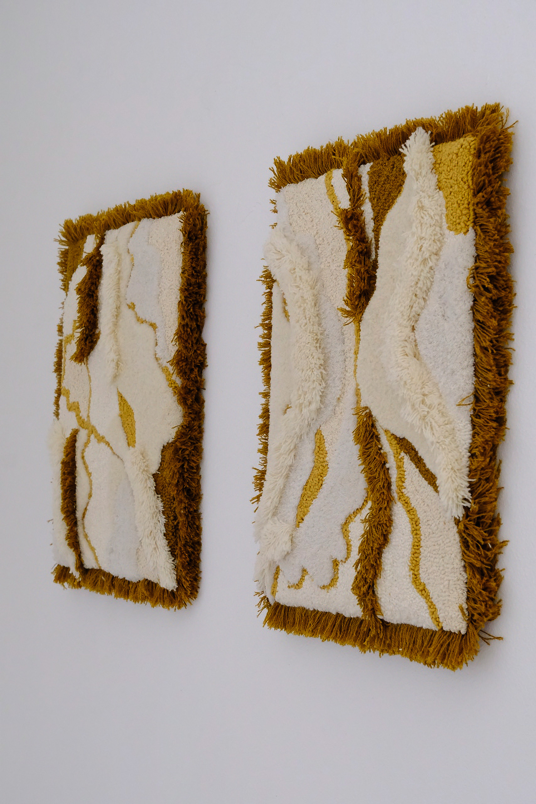 two organic flow tapestries
