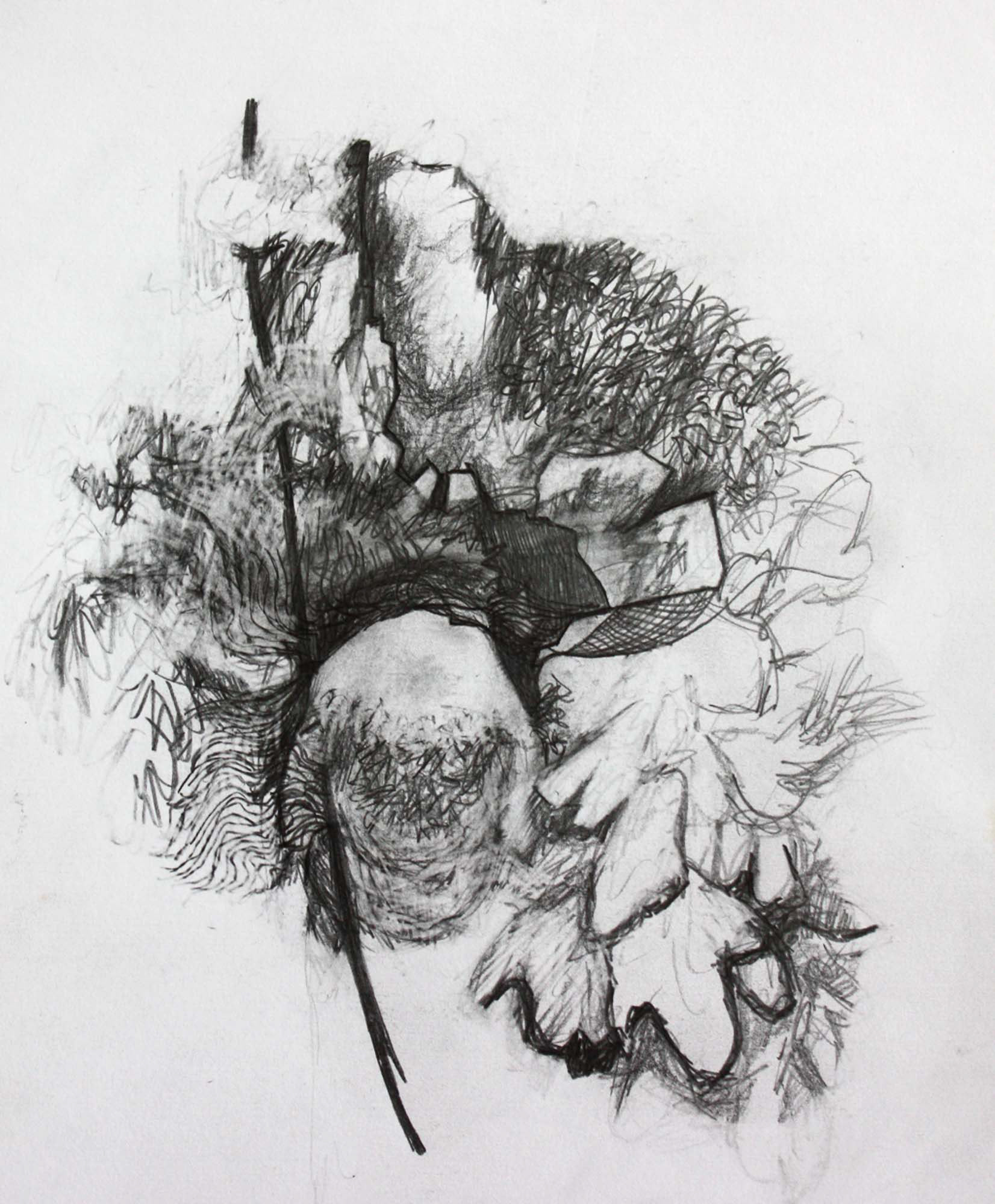 untitled(stick) graphite pencil on paper 8 x 6 1/2 inches 2013