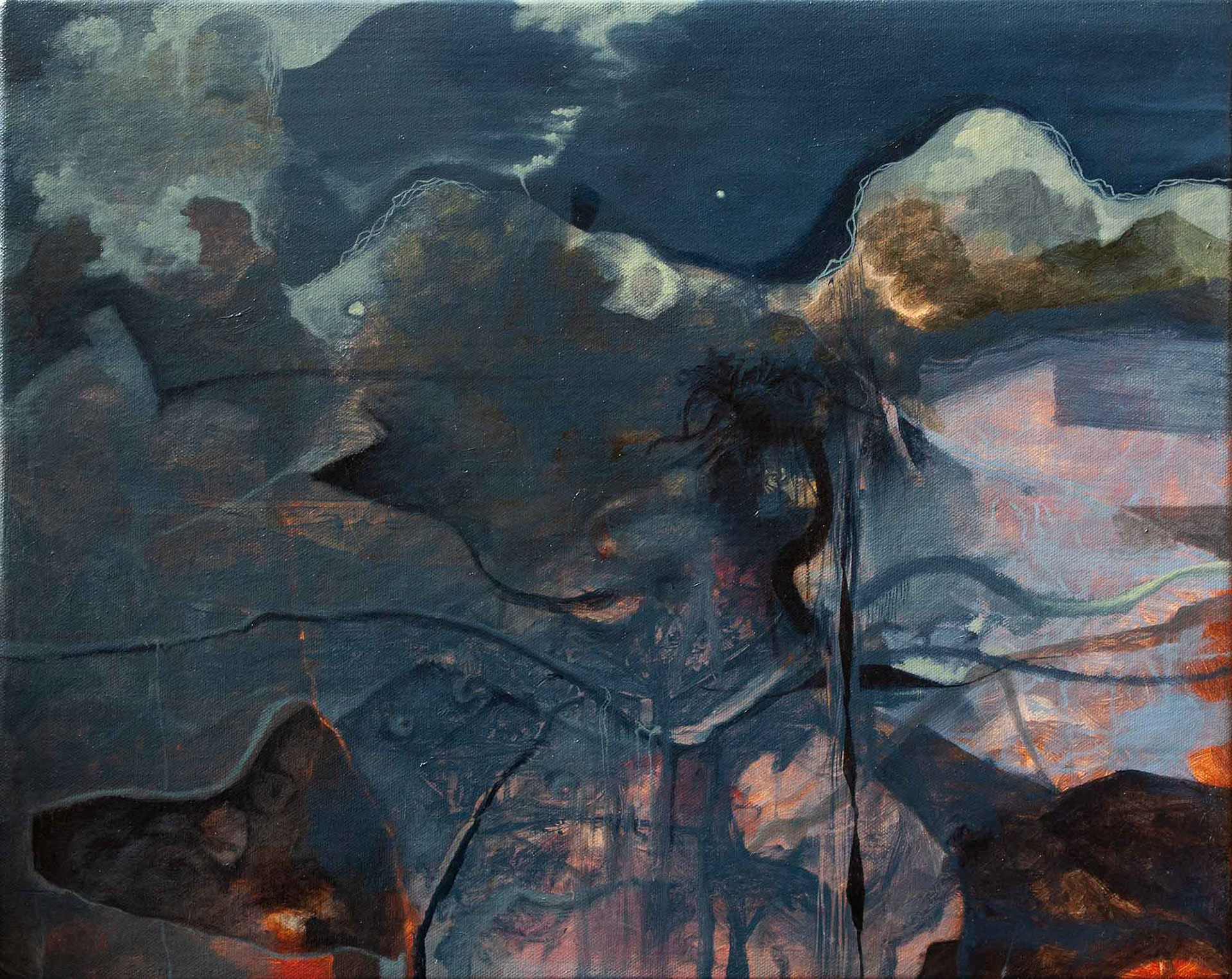 Thaw oil on canvas 16 x 20 inches 2022