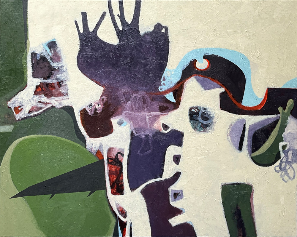 Don't Look Down - oil on canvas, 16 x 20 inches, 2025