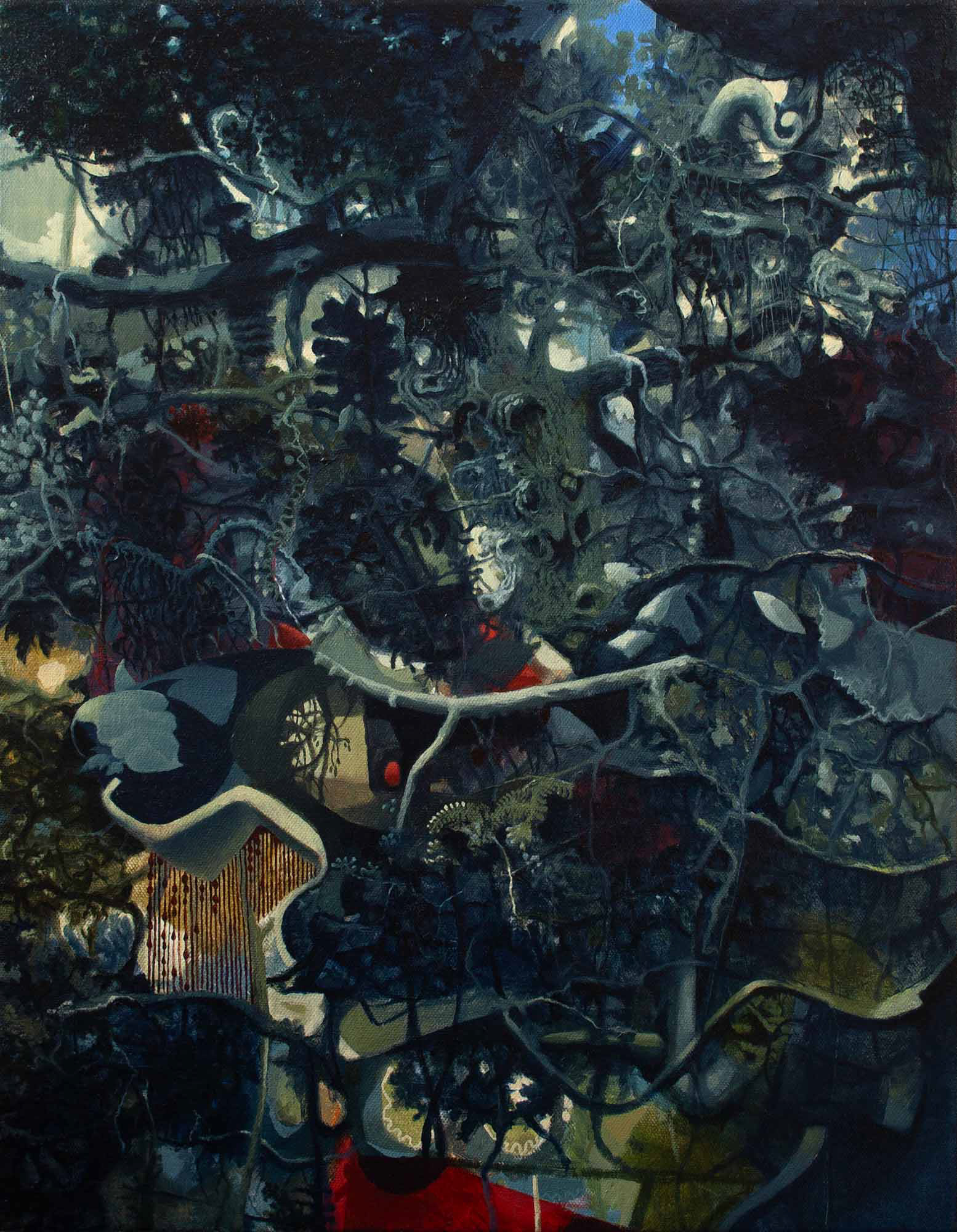 Fugue 10202022 oil on canvas 20 x 16 inches 2022