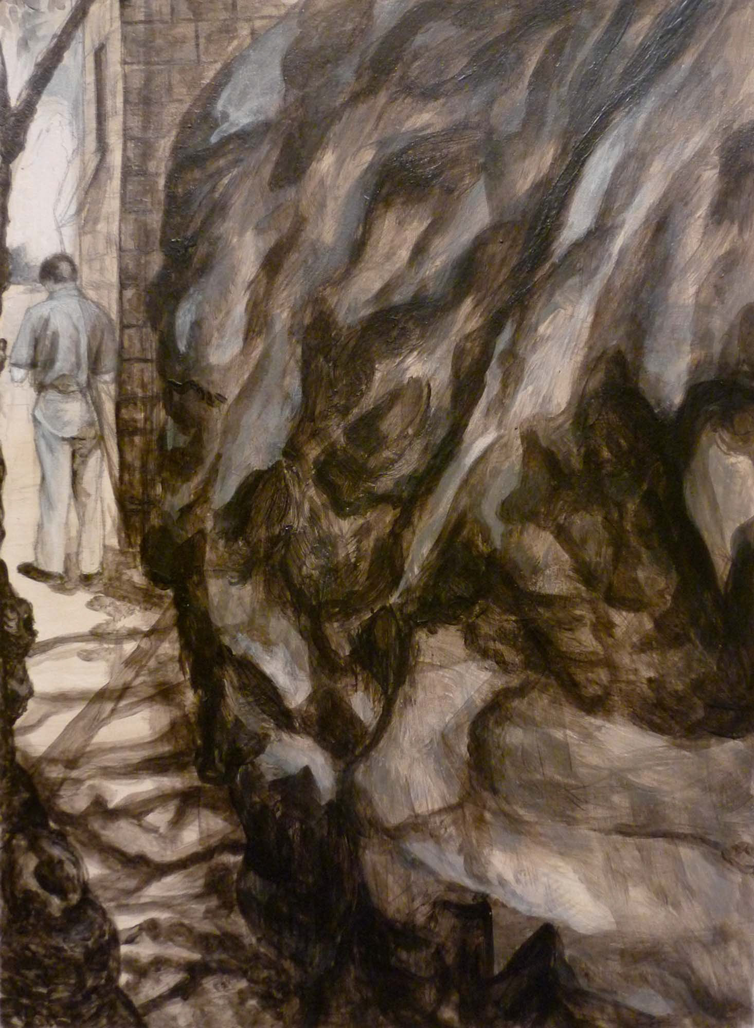 Passage acrylic and pencil on paper 12 x 9 inches 2010