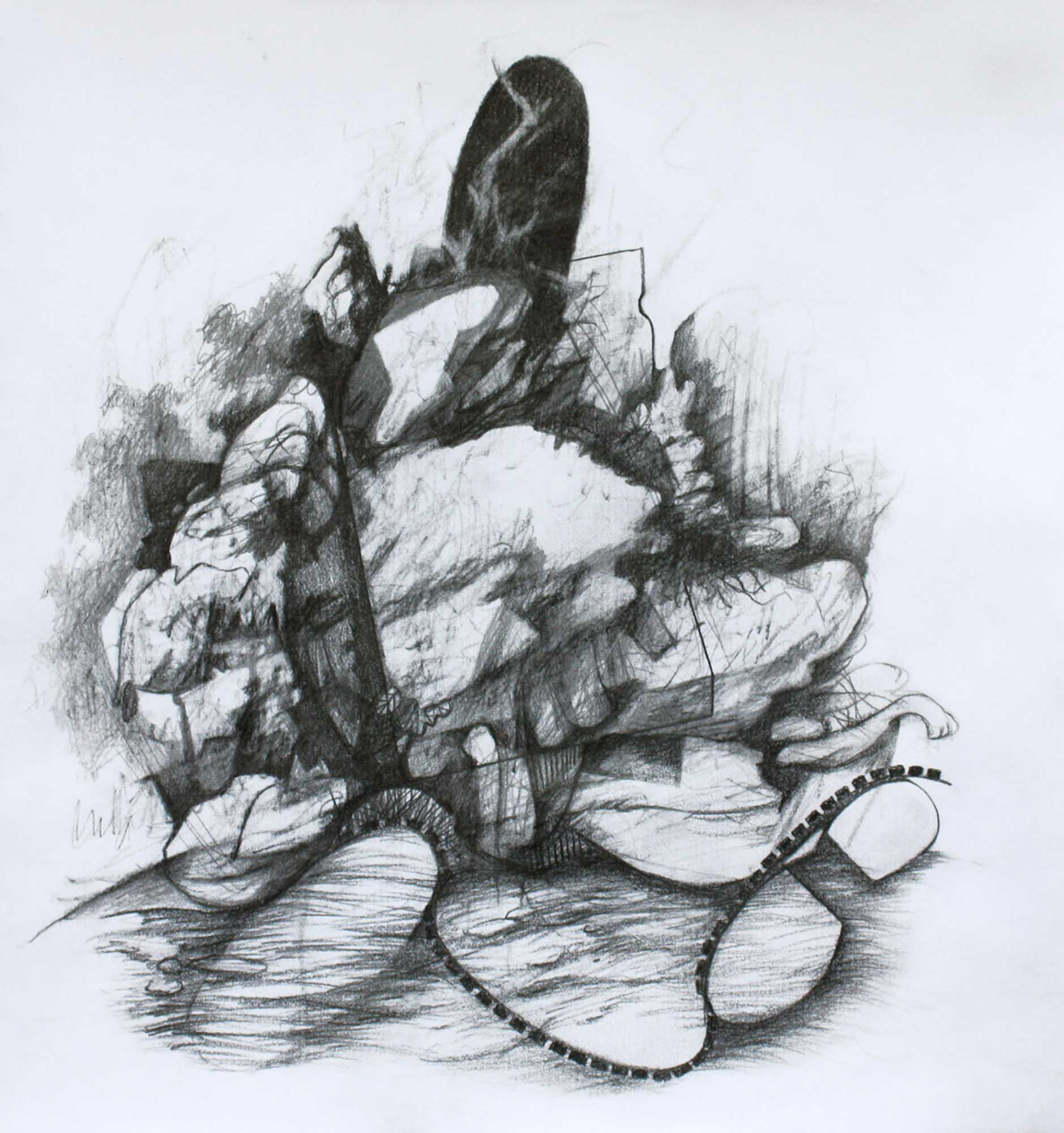 Tread graphite pencil on paper 10 x 9 1/2 inches 2014