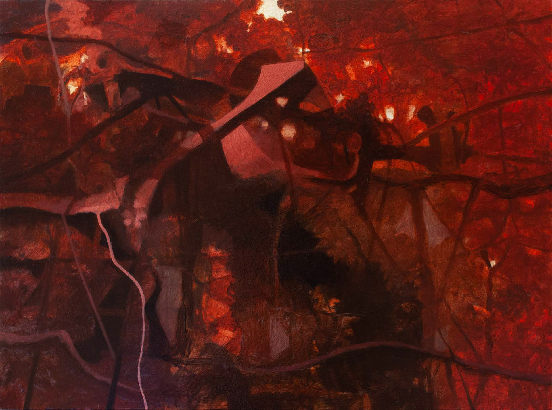 Glint oil on panel 9 x 12 inches 2022