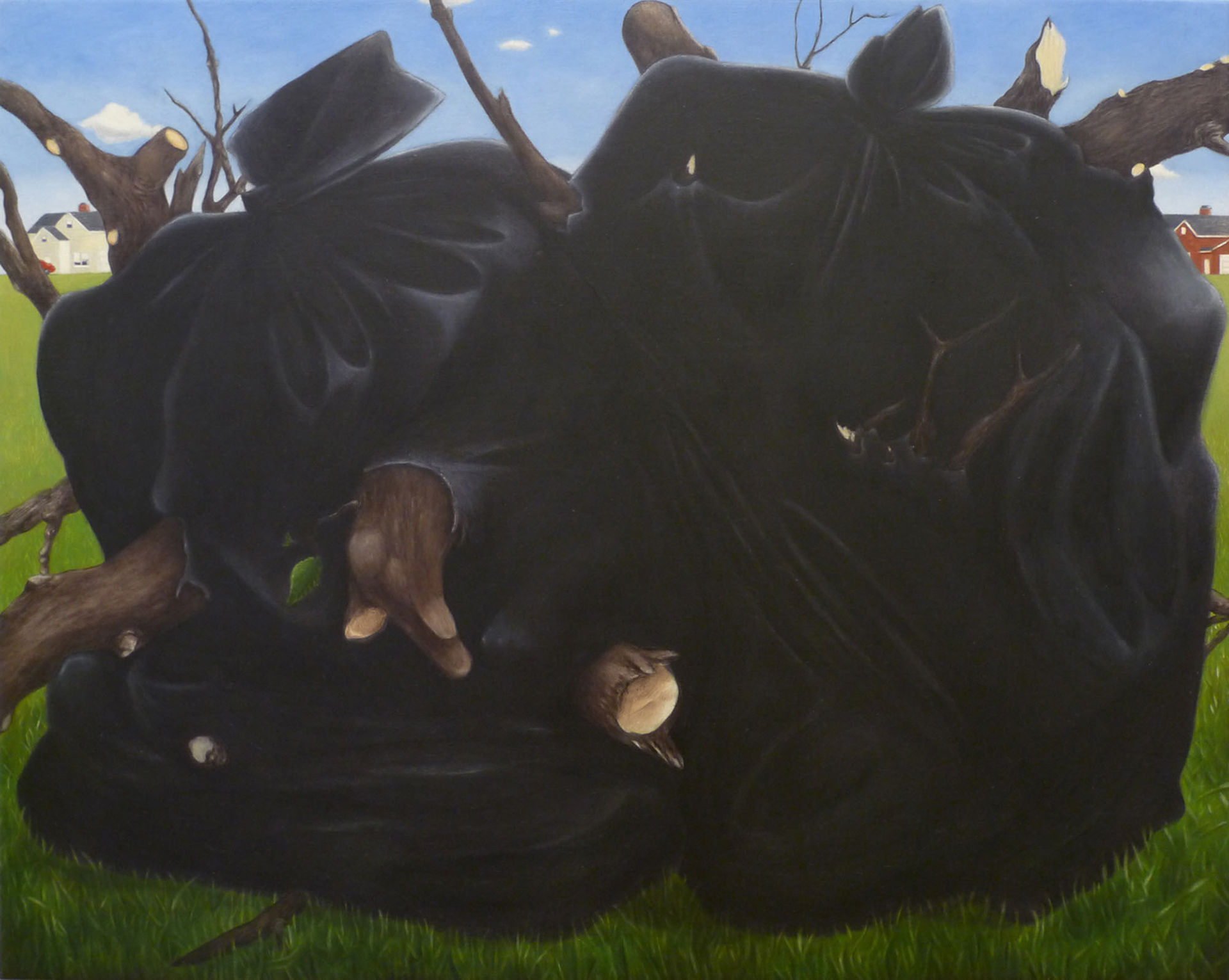 Preened oil on panel 16 x 20 inches 2009