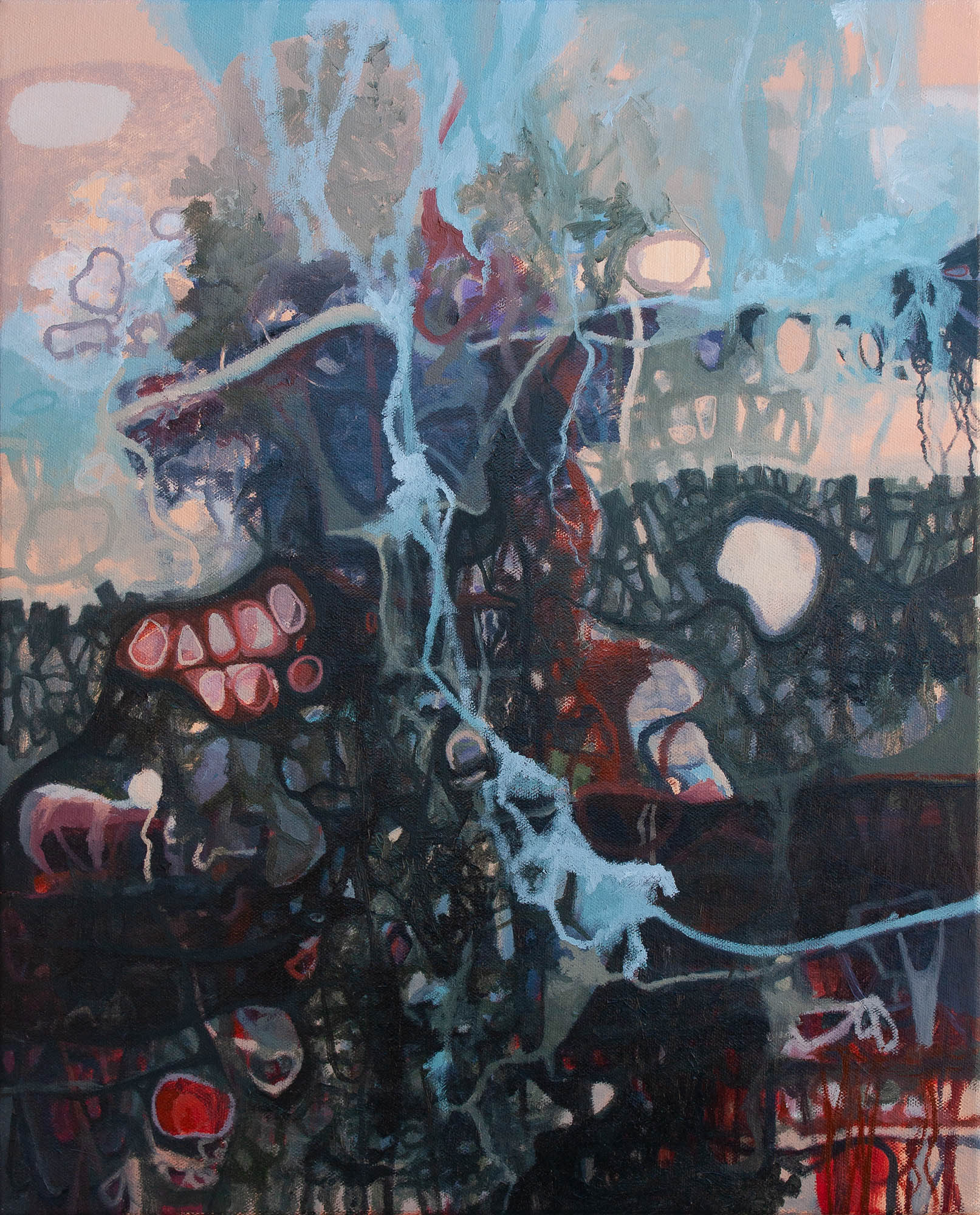 Scarecrow oil and acrylic on canvas 20 x 16 inches 2023