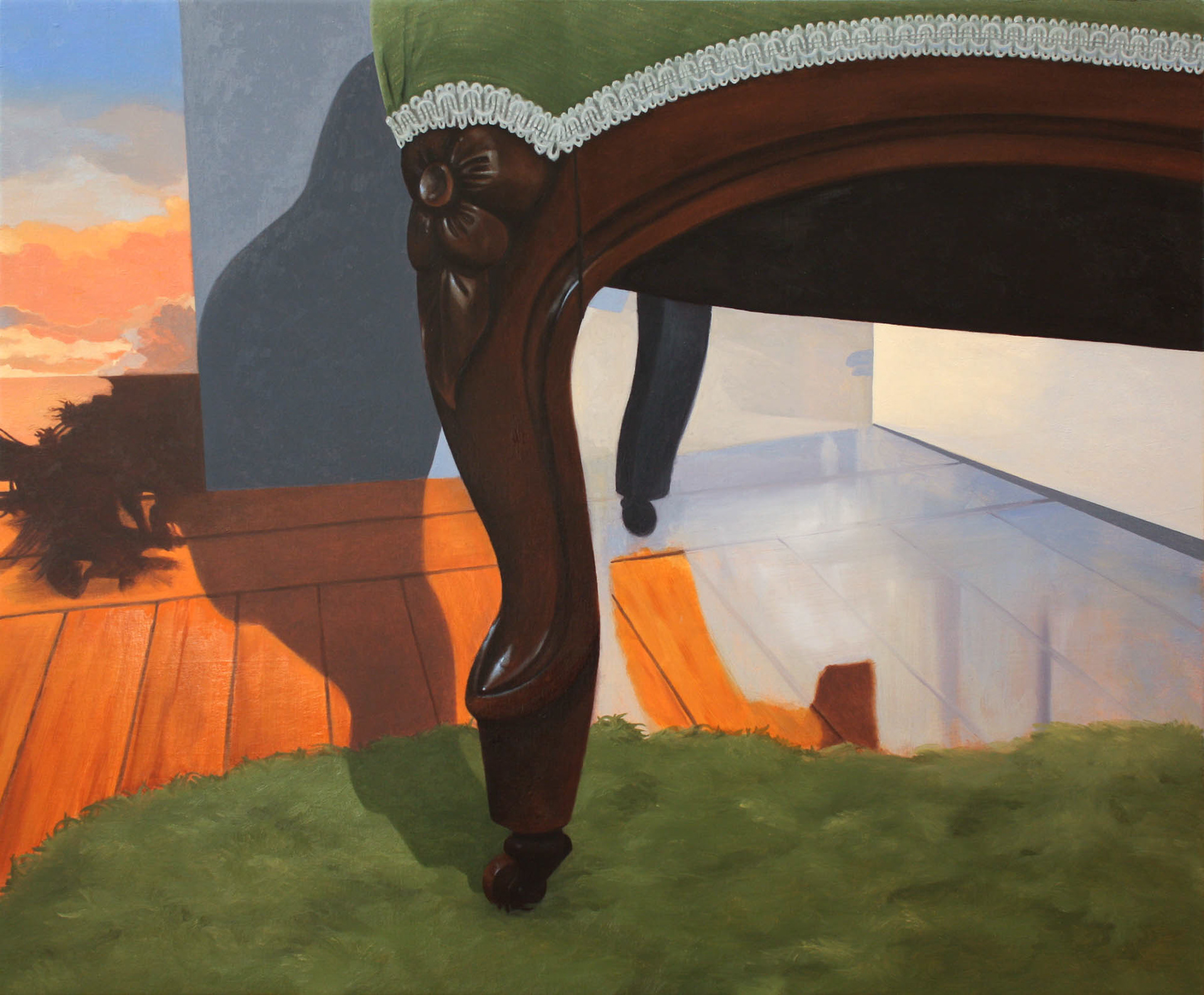 Traveler oil and acrylic on canvas over panel 30 x 40 inches 2013