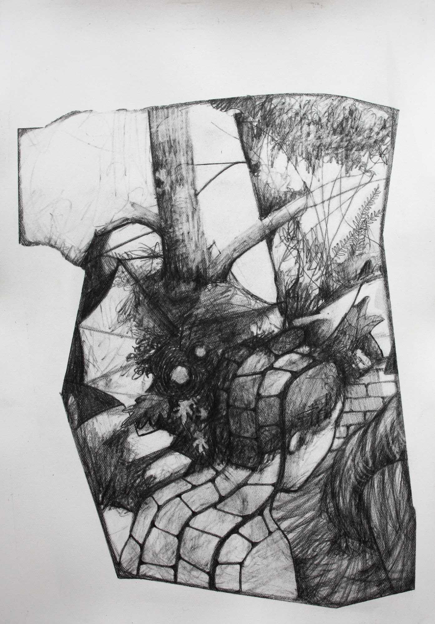 Thresholder graphite pencil on paper 10 x 7 inches 2013