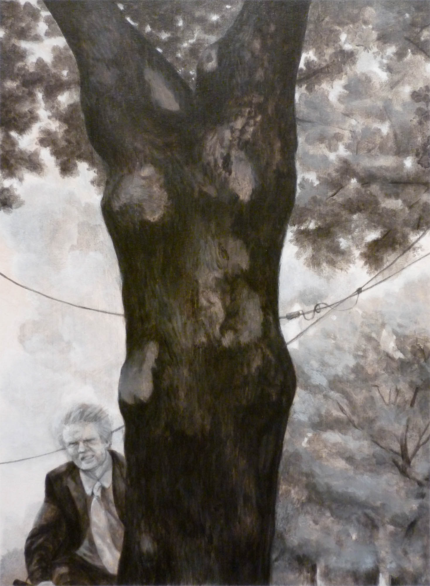 Rider acrylic on paper 12 x 9 inches 2010