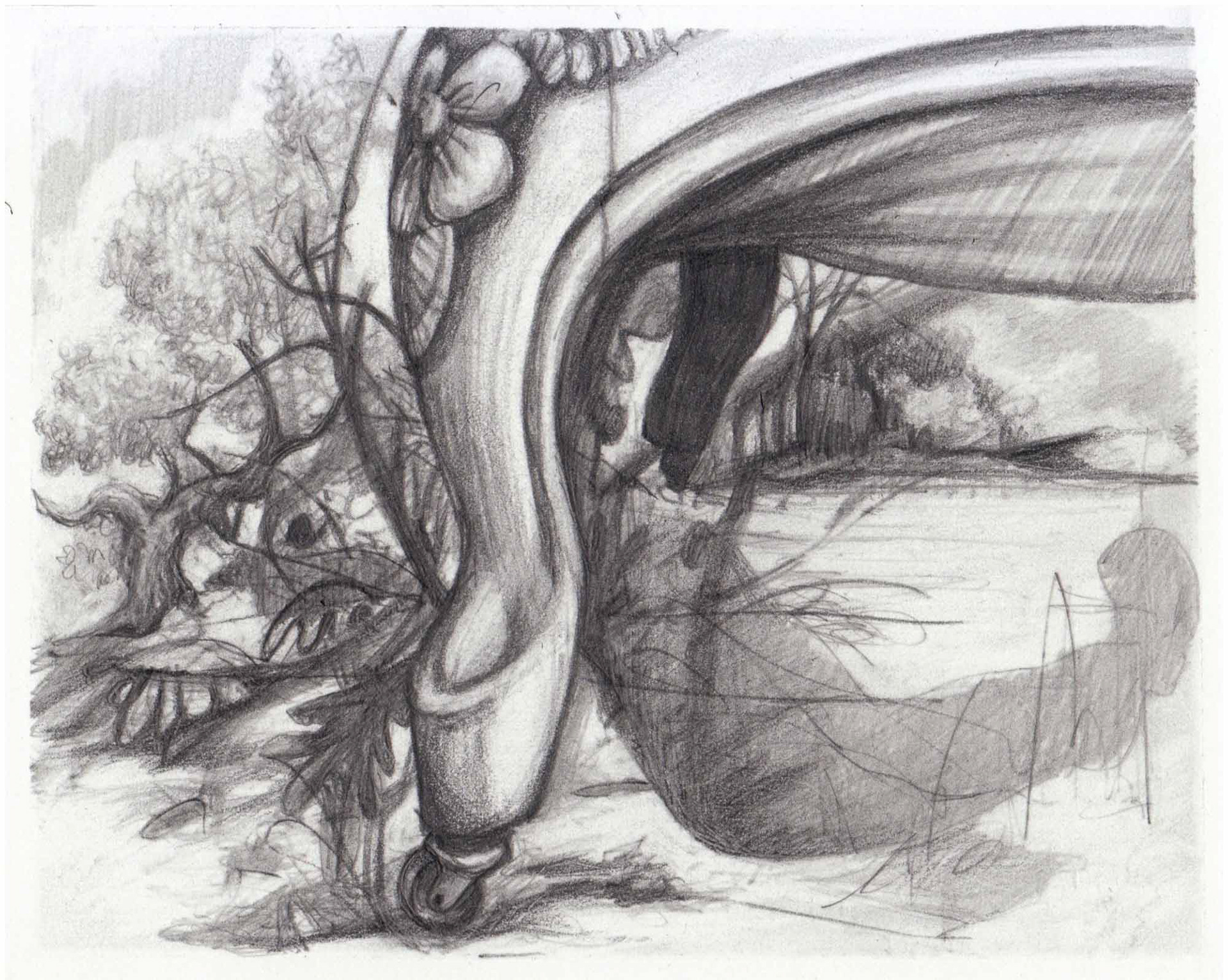 Study for Traveler graphite pencil on paper 4 x 5 inches 2012