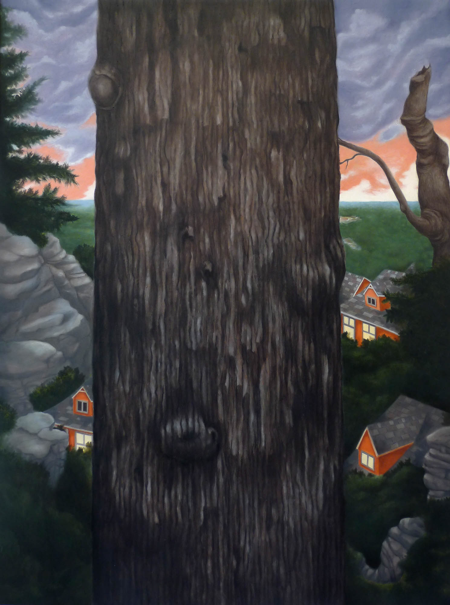 Straight and Tall as if in a Dream oil on panel 31 3/8 x 23 1/2 inches 2009