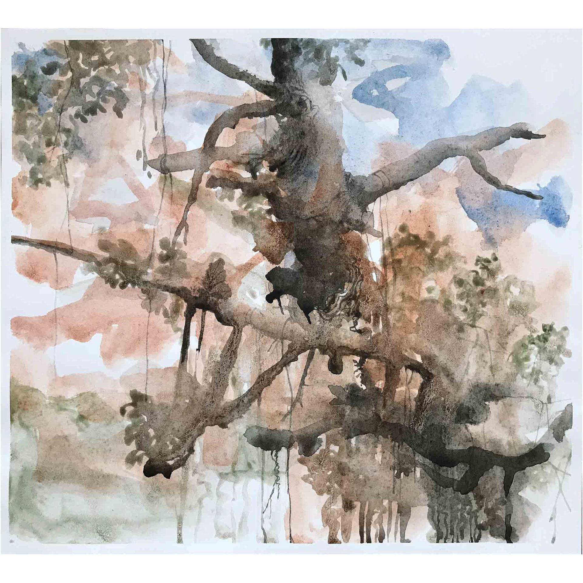 untitled watercolor 9 x 10 1/4 inches 2020