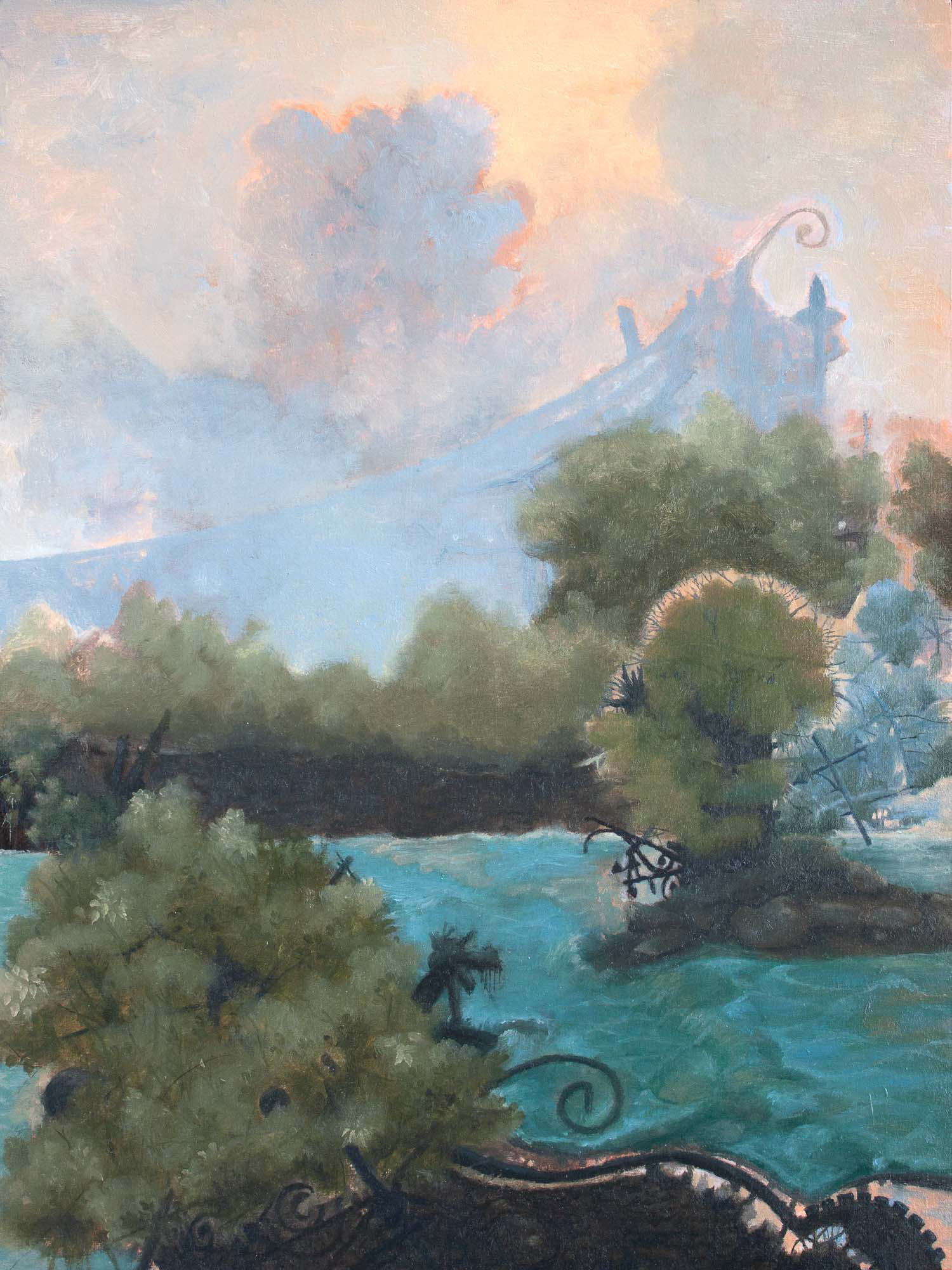 Weathervane oil and acrylic on panel 12 x 9 inches 2016