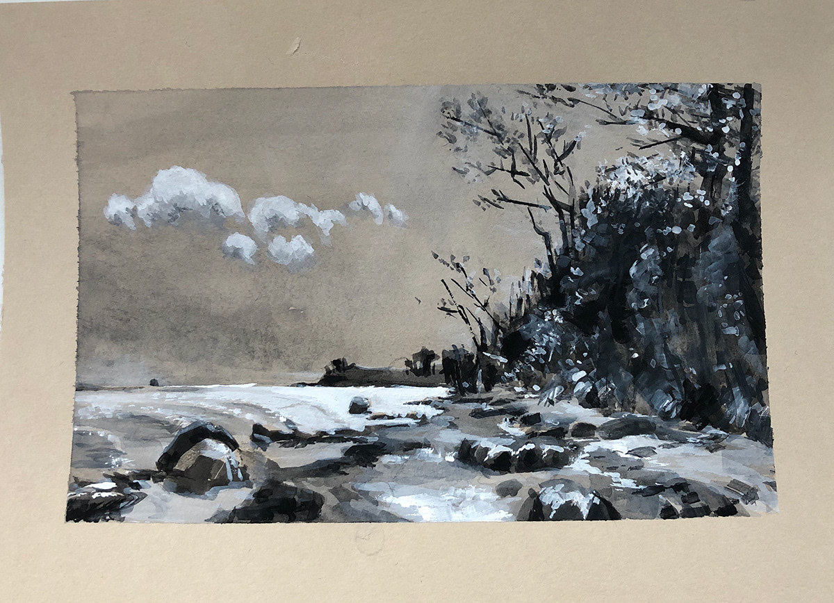 Gouache A5, 2019