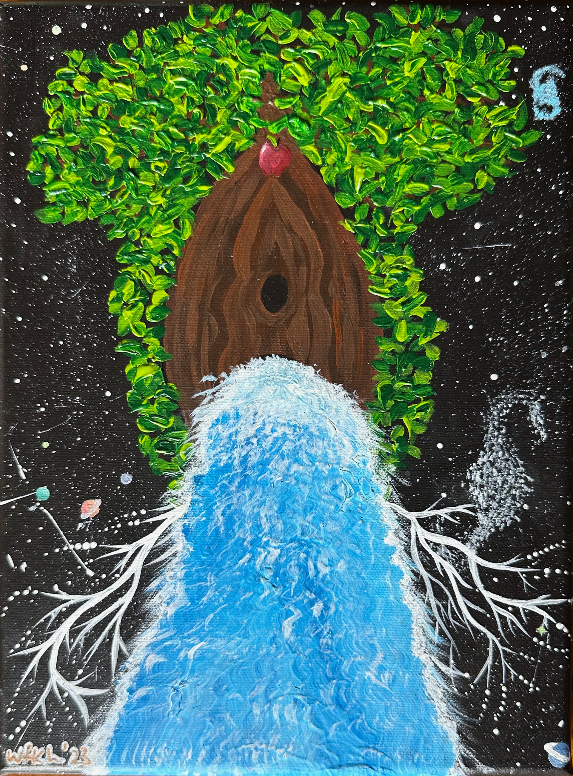 "cosmic waterfall" available for purchase