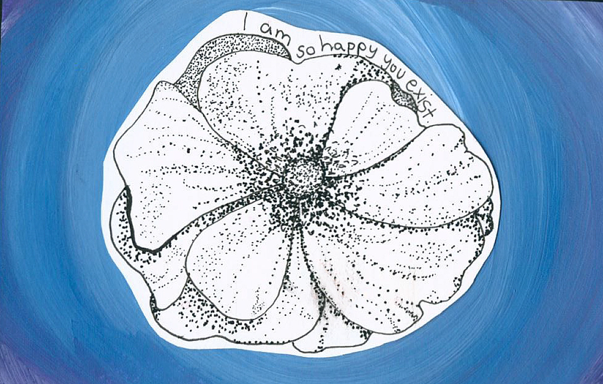 "i am so happy you exist" stickers available