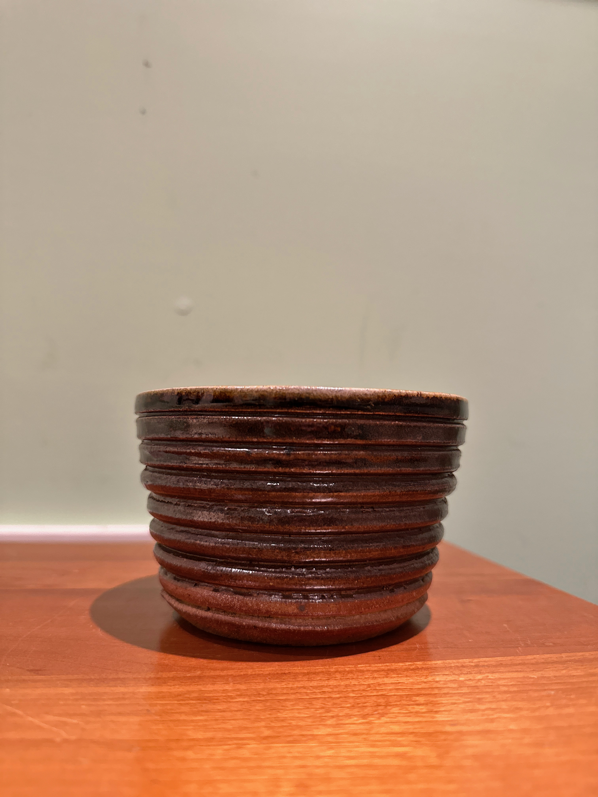 wood fired planter with drainage