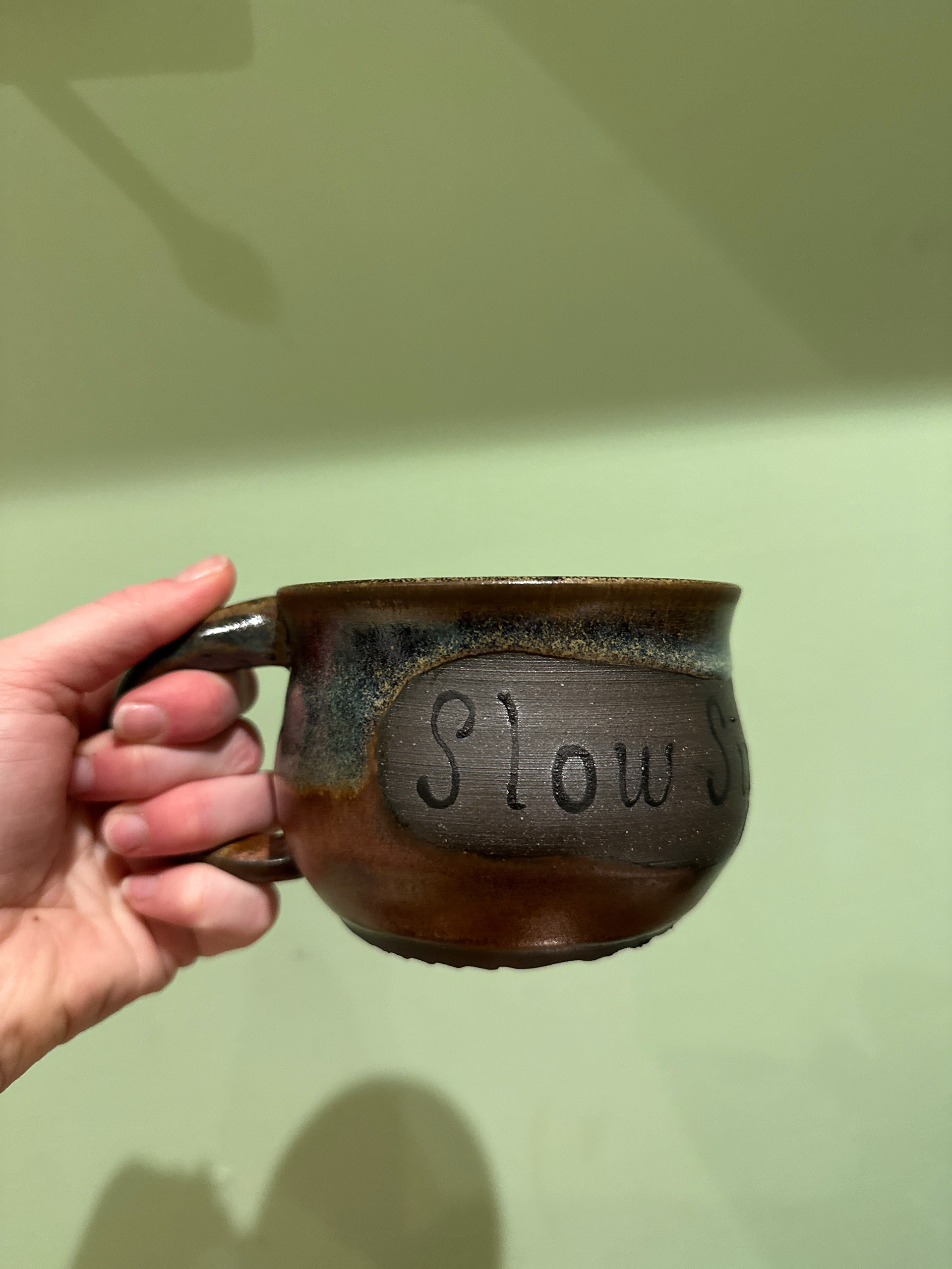 "Slow Sips" 12oz mug