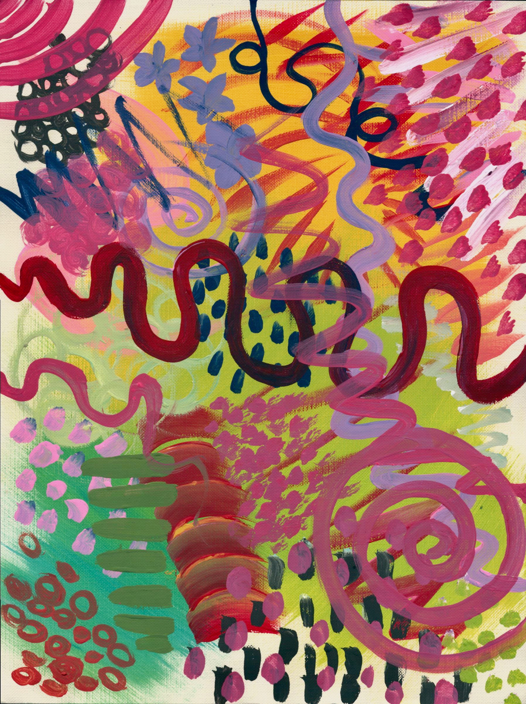 "squiggly" original available for purchase