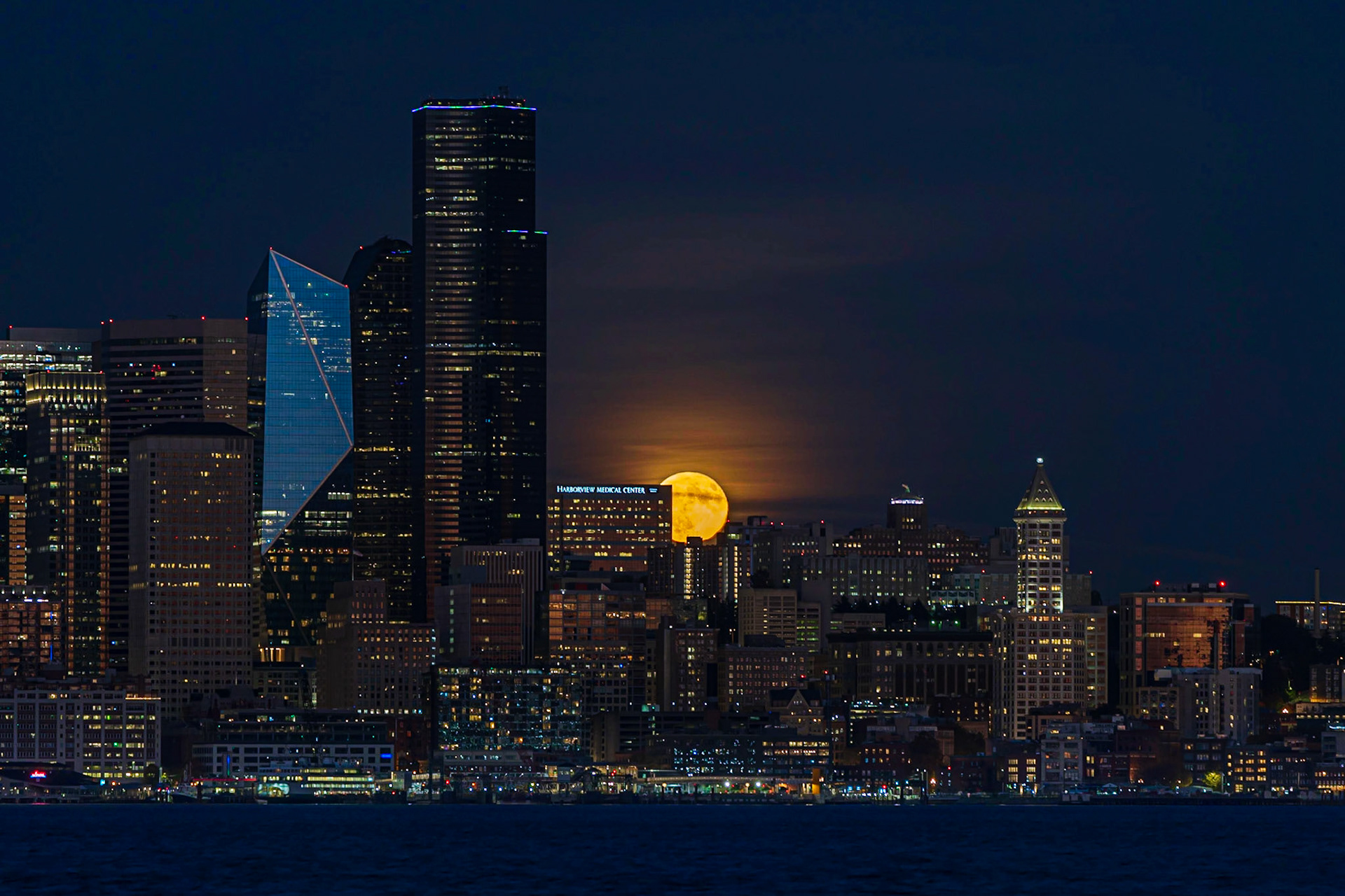 Blue Moon over Downtown - Halloween 2020