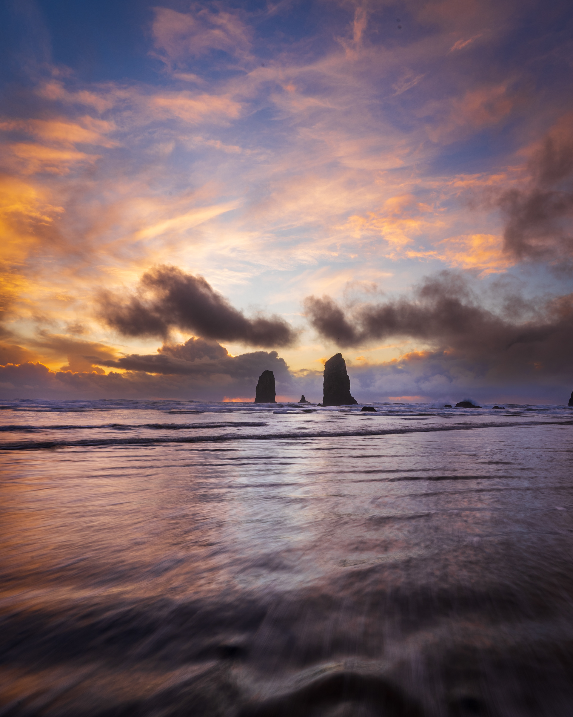 Sea stacks Cannon Beach