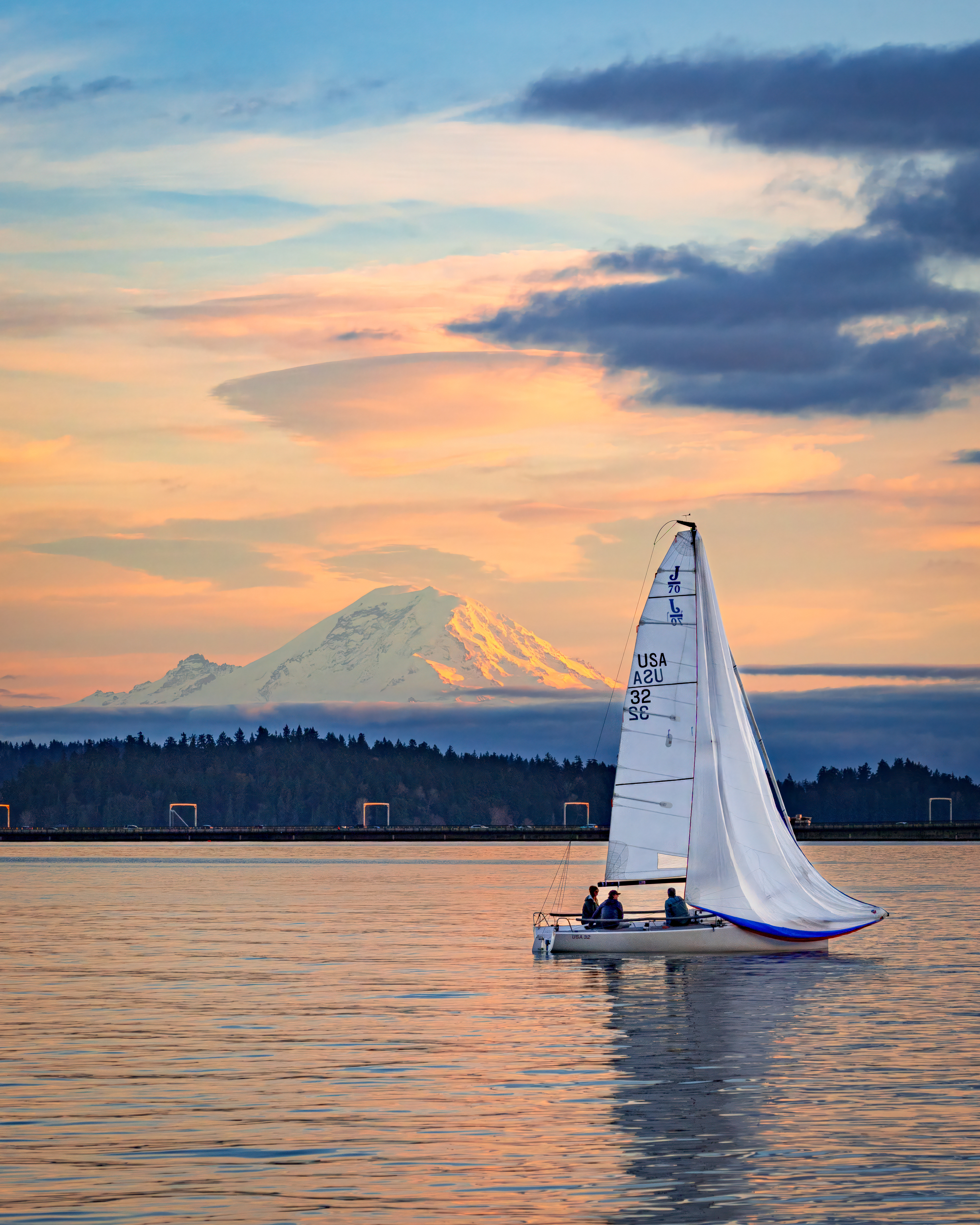 Sailboat and the Mountain