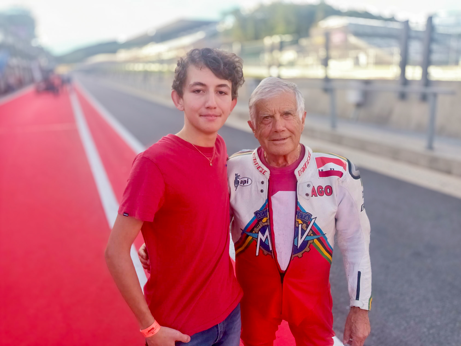 Myself with Giacomo Agostini